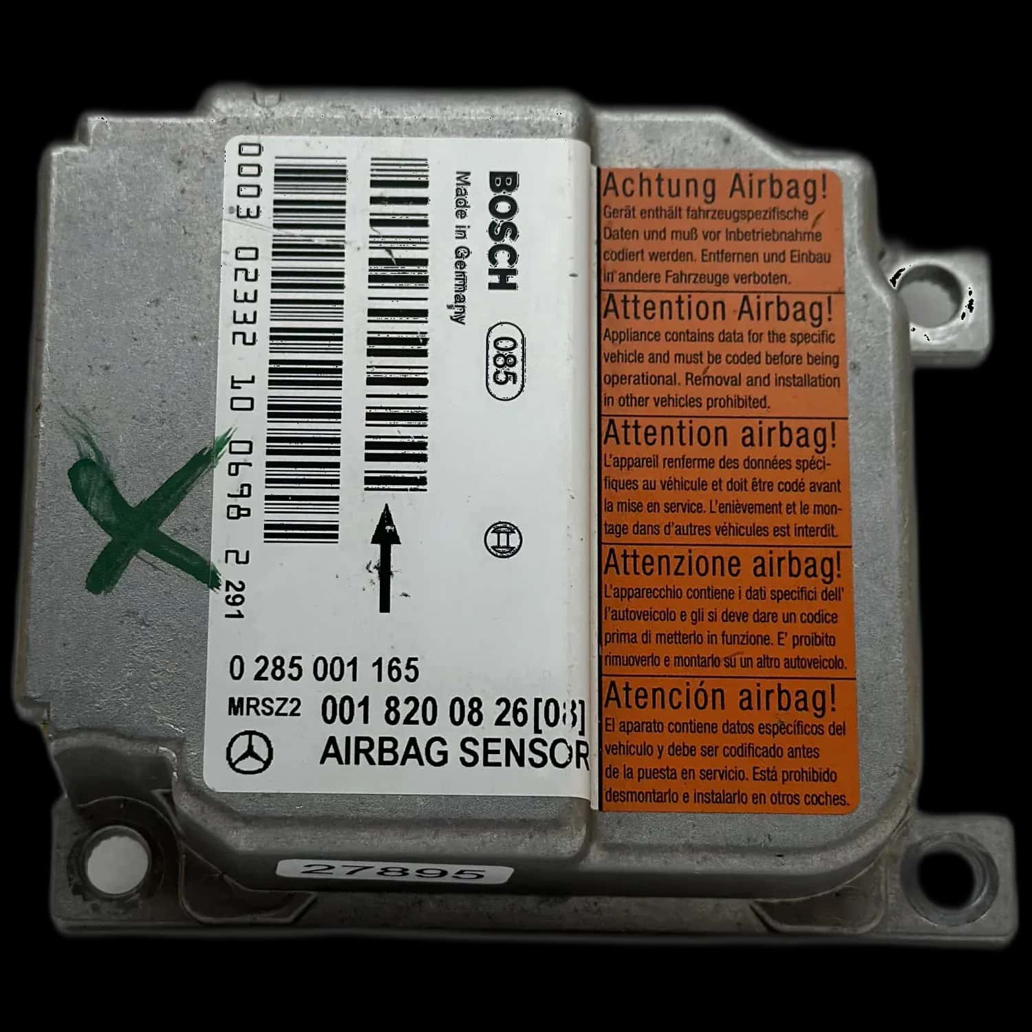 Mercedes-Benz Classe A W168 Riparazione centralina airbag