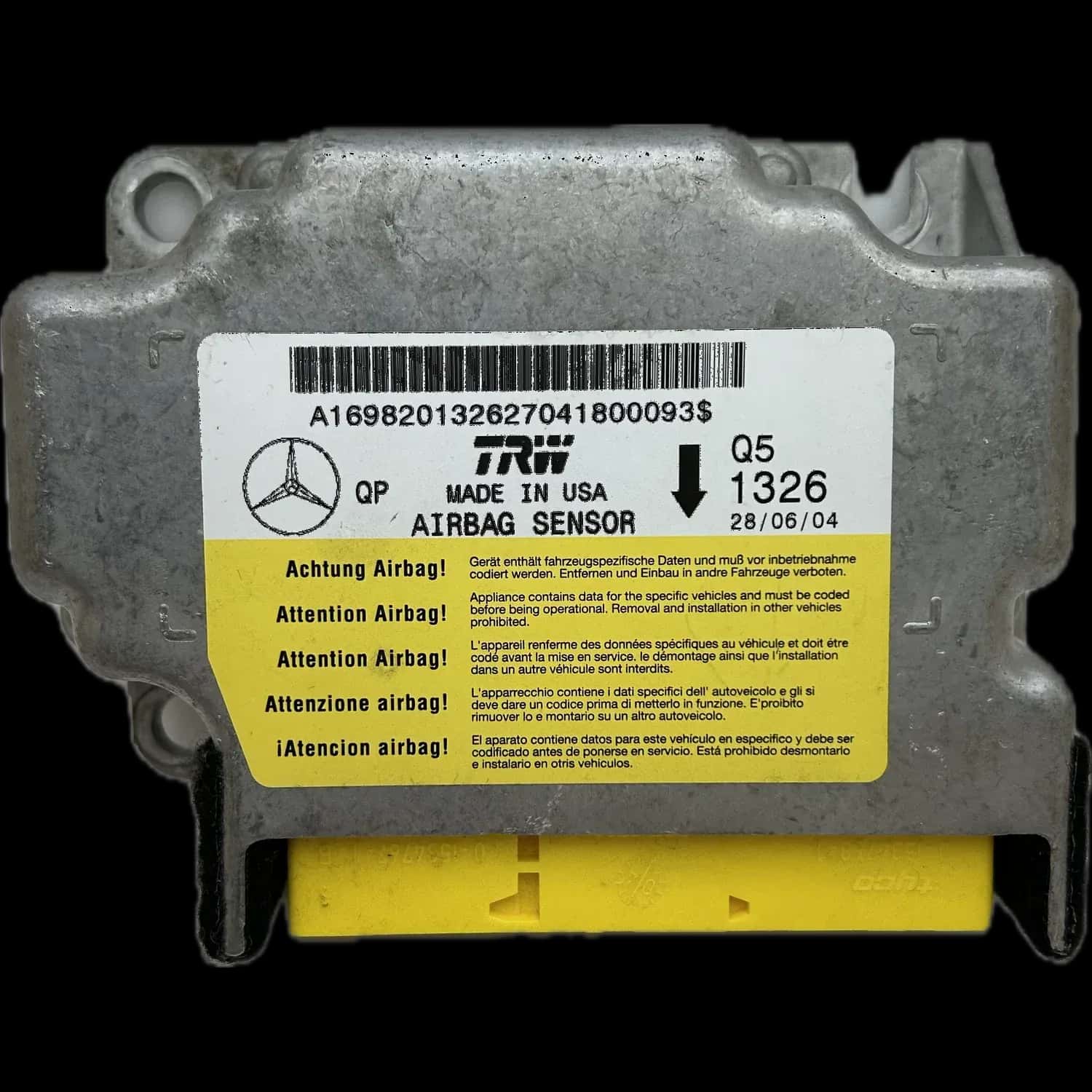 Mercedes-Benz Classe A W169 Riparazione centralina airbag