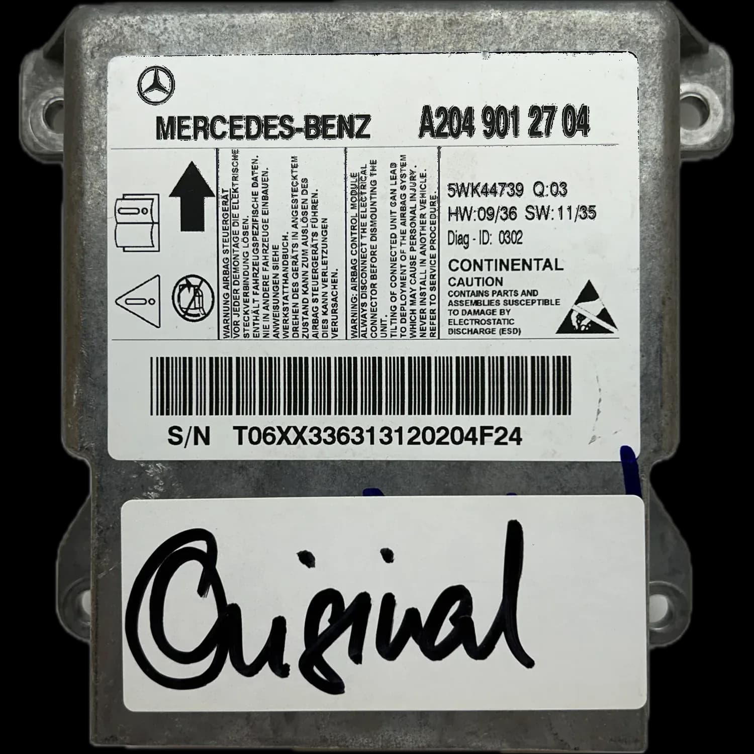 Mercedes-Benz GLK X204 Riparazione centralina airbag