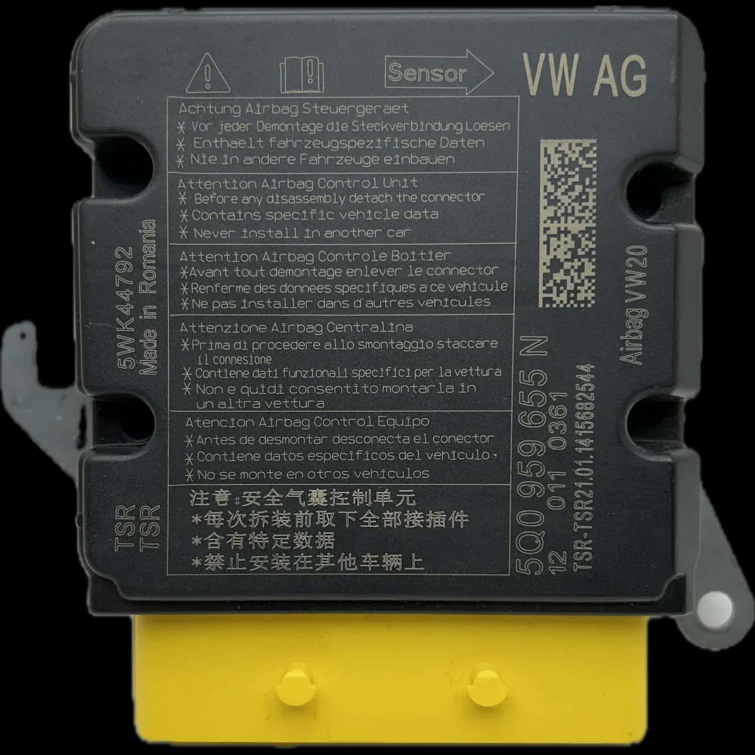 Audi A3 8V Riparazione centralina airbag