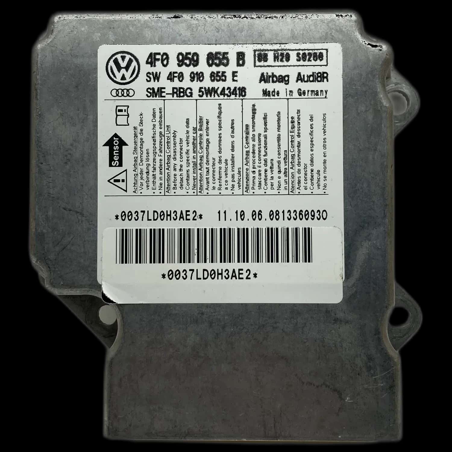 Riparazione centralina airbag Audi A6 4F Avant