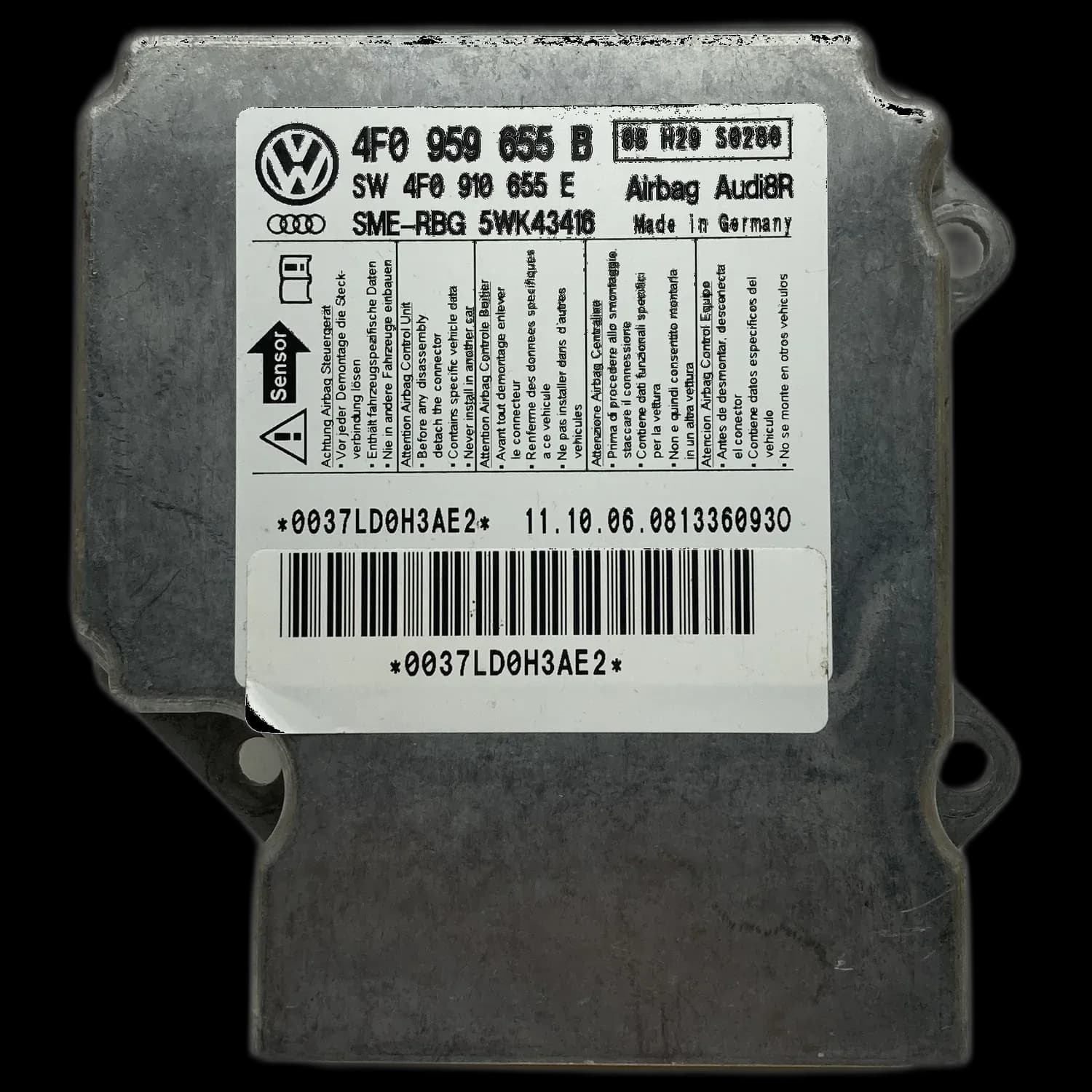 Riparazione centralina airbag Audi A6 4F Avant
