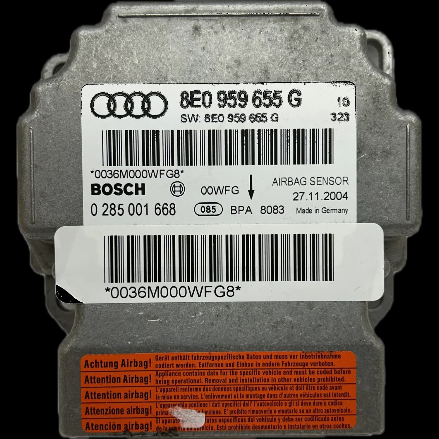 Audi A4 B7 8E Riparazione centralina airbag