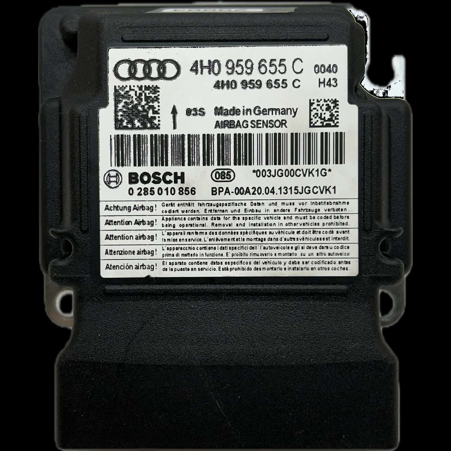 Audi R8 42 Riparazione centralina airbag