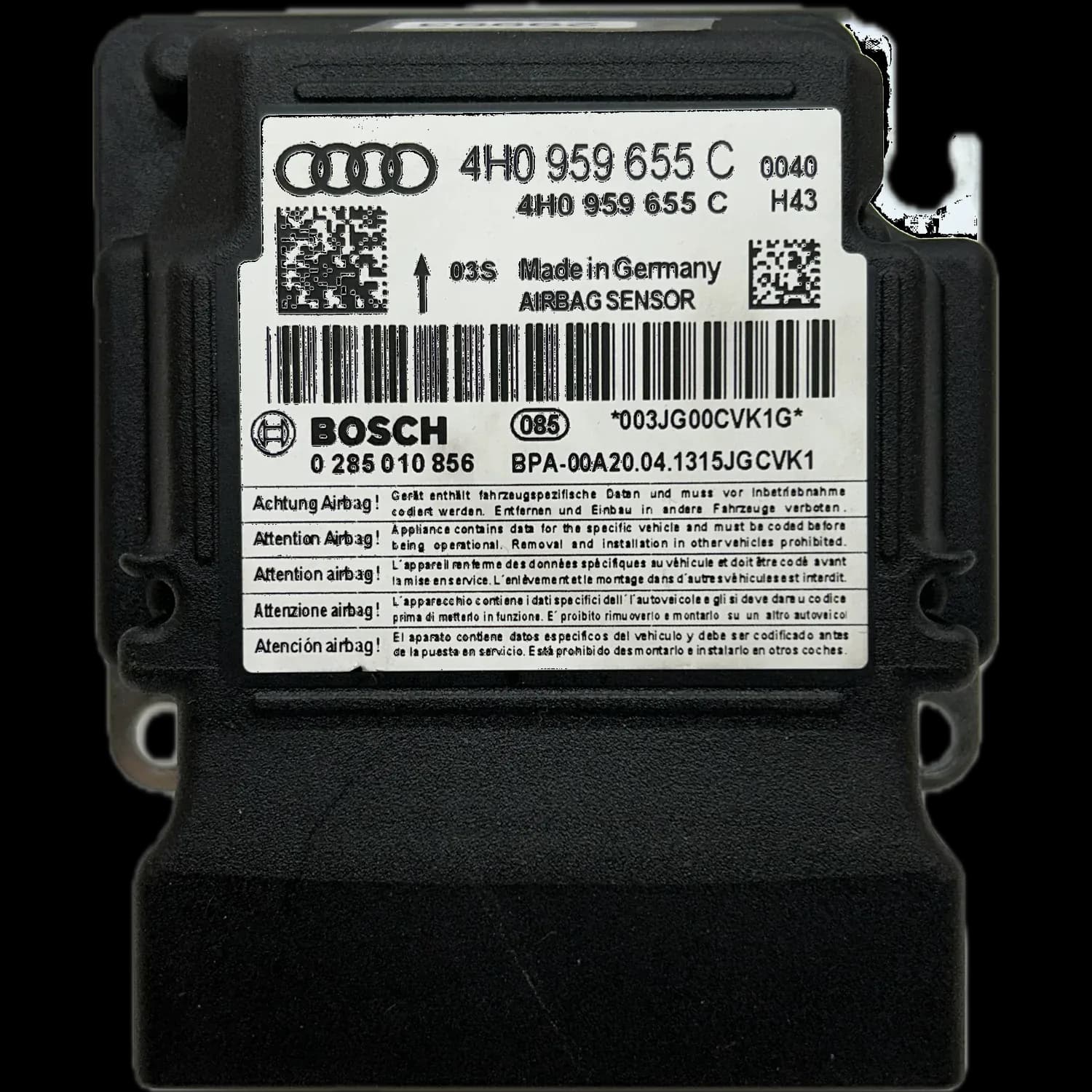 Audi R8 42 Riparazione centralina airbag