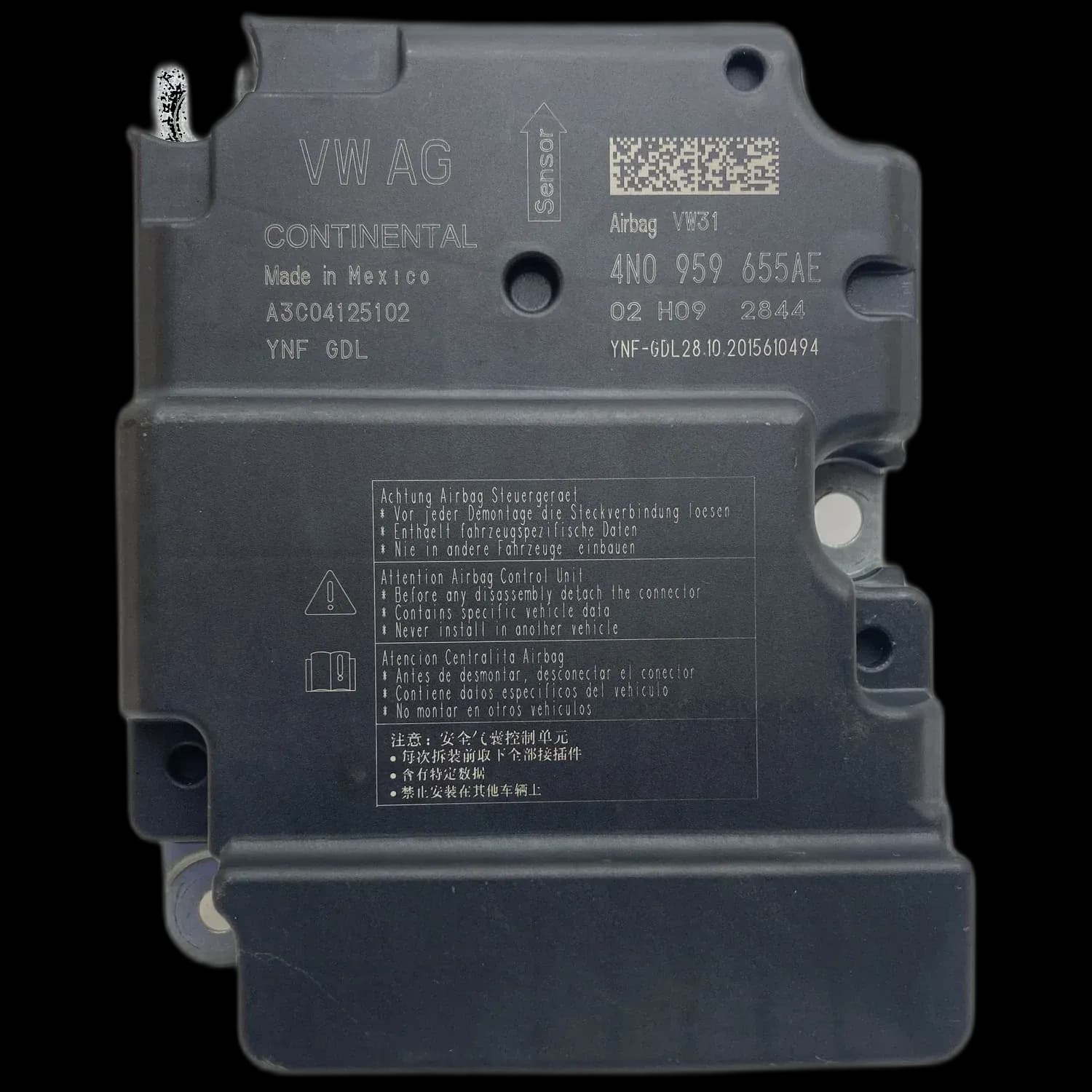 Audi RSQ8 4M Riparazione centralina airbag