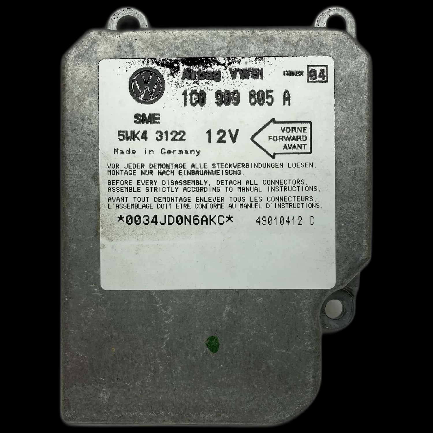 Volkswagen Polo 3 (6N) Riparazione centralina airbag