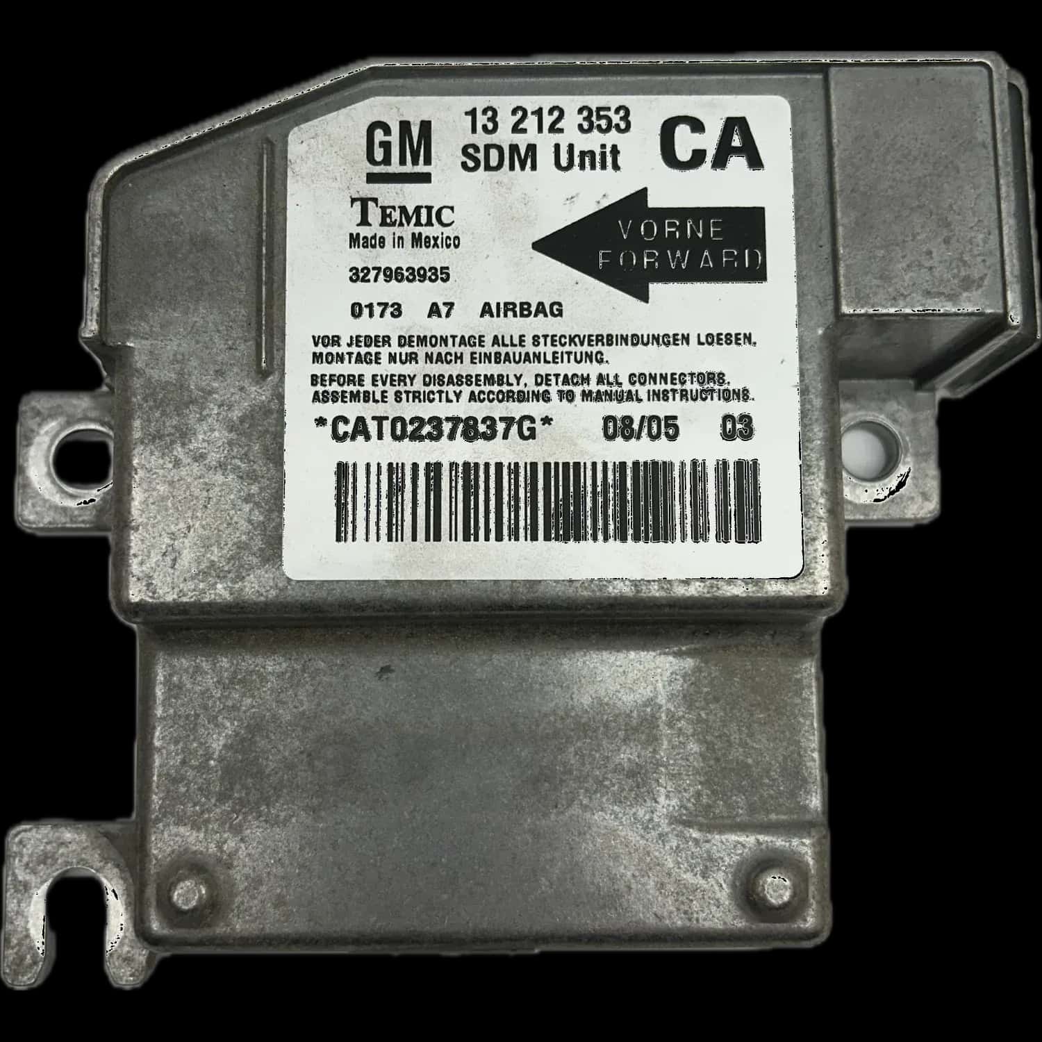 Riparazione centralina airbag Opel Corsa C