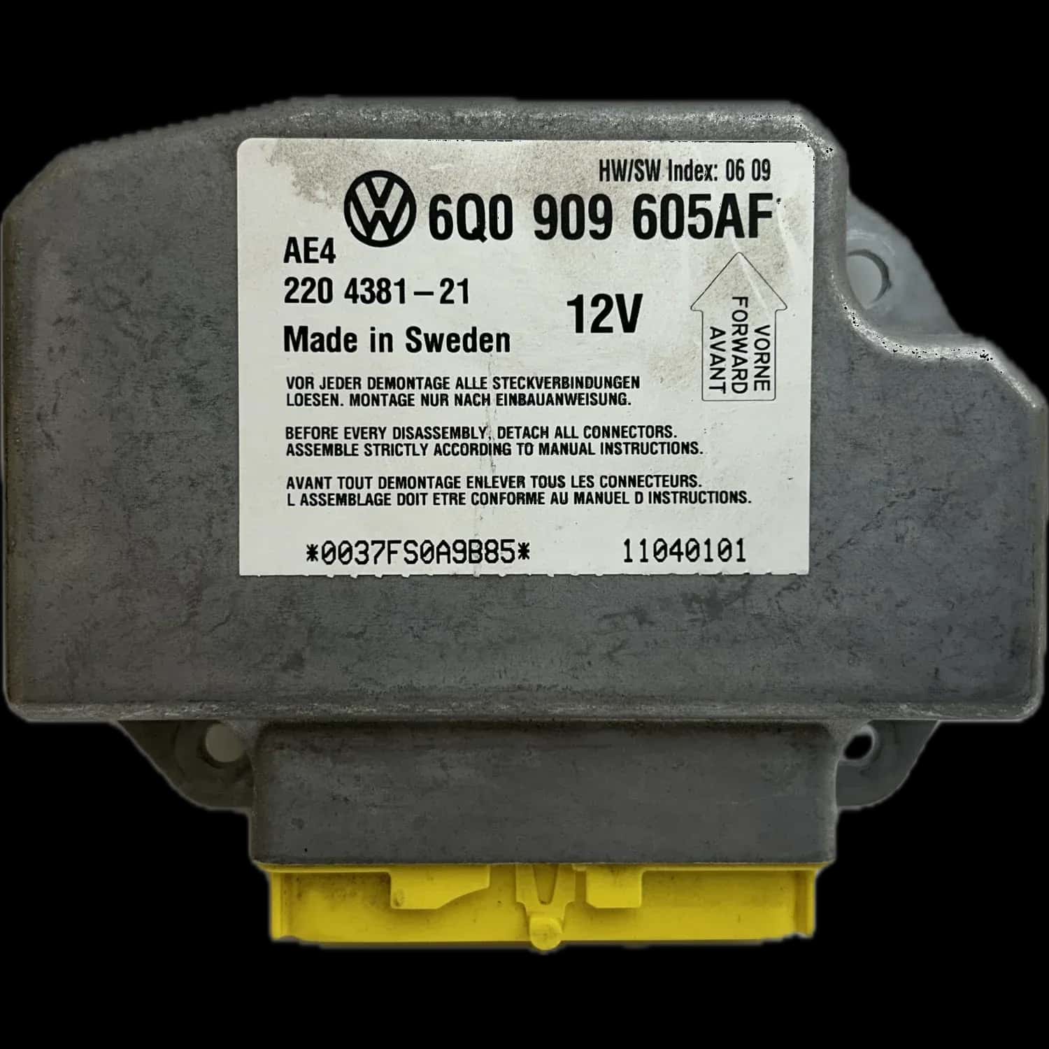 Volkswagen New Beetle Riparazione centralina airbag