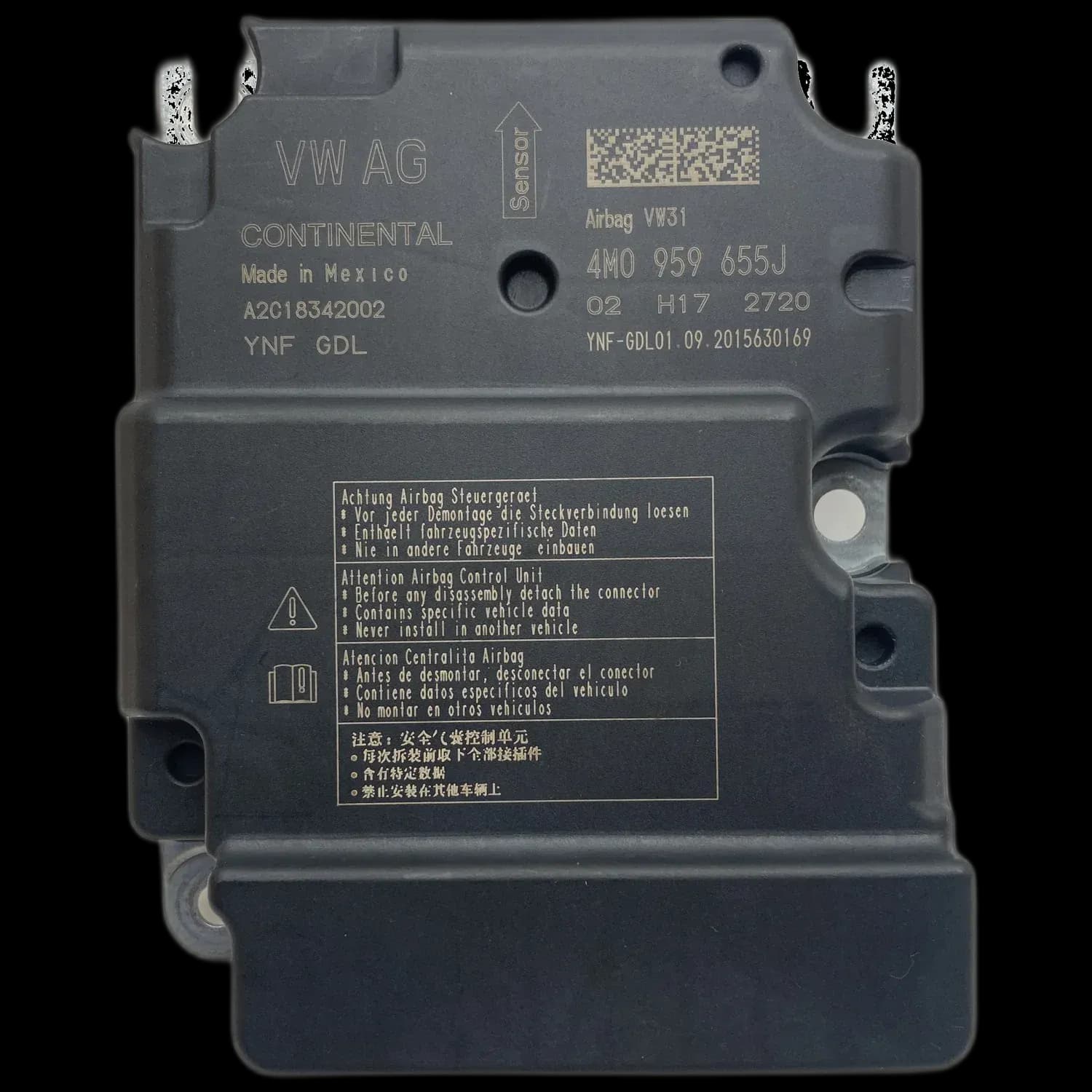 Volkswagen Touareg CR Centralina airbag Riparazione