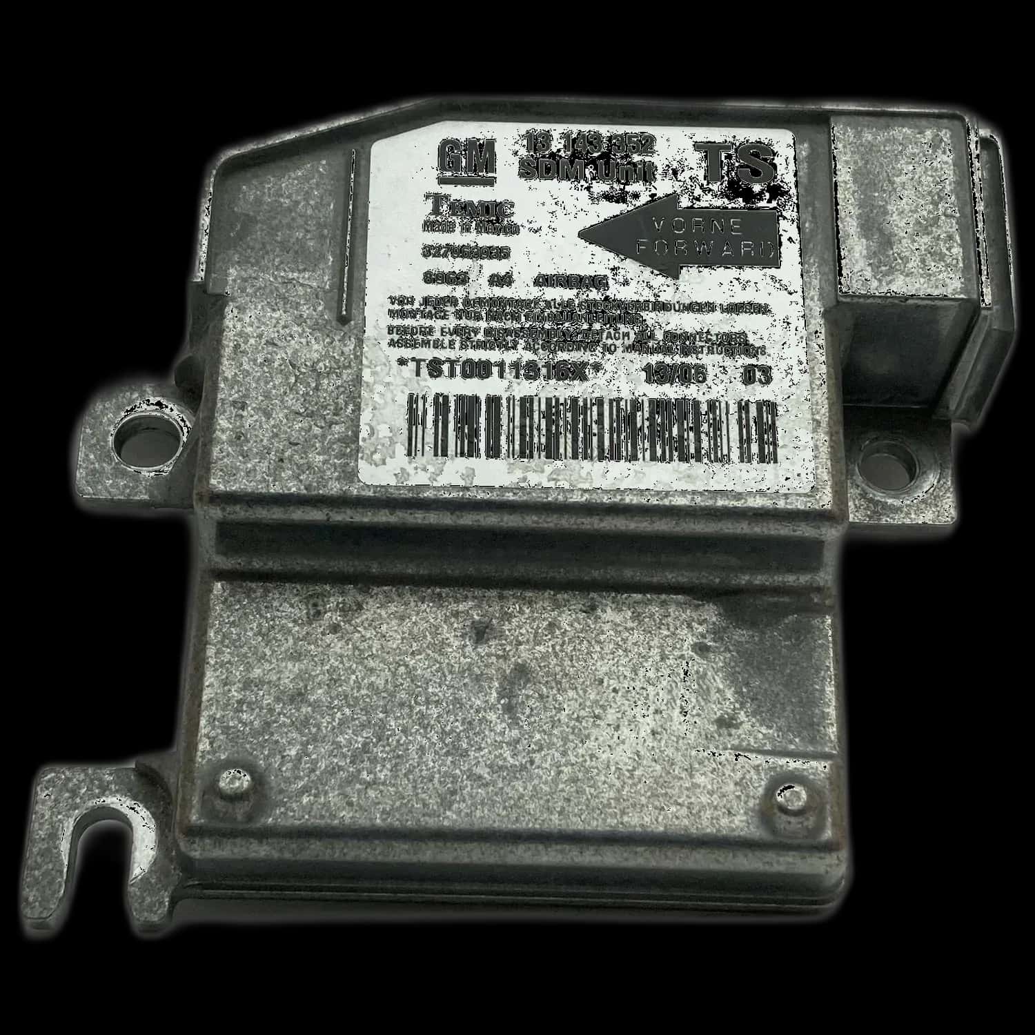 Riparazione centralina airbag Opel Combo E