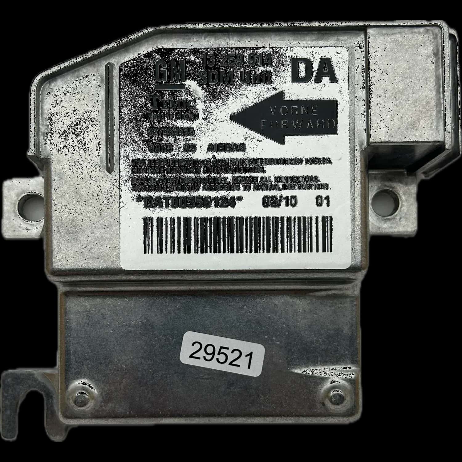 Riparazione centralina airbag Opel Combo C