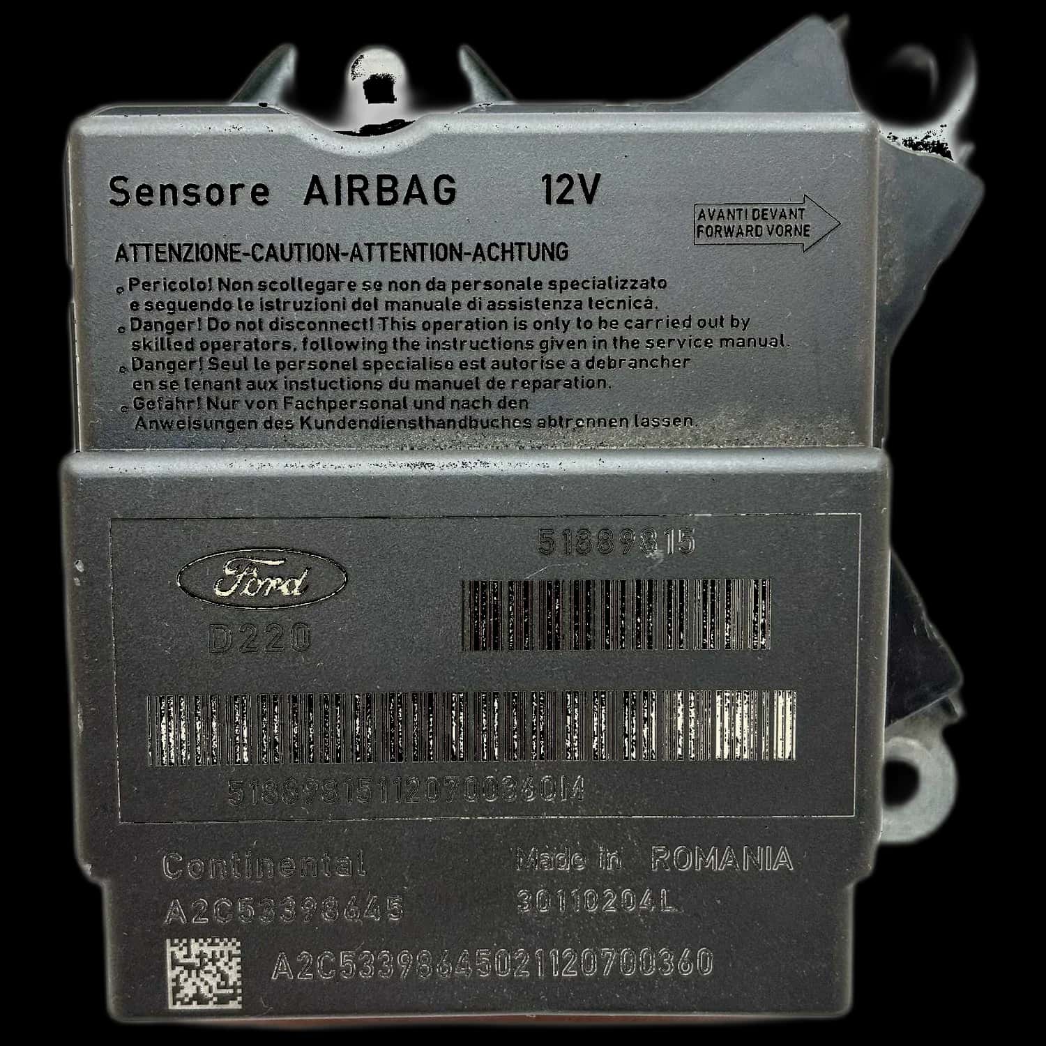 Ford Ka 2 RU8 Riparazione centralina airbag