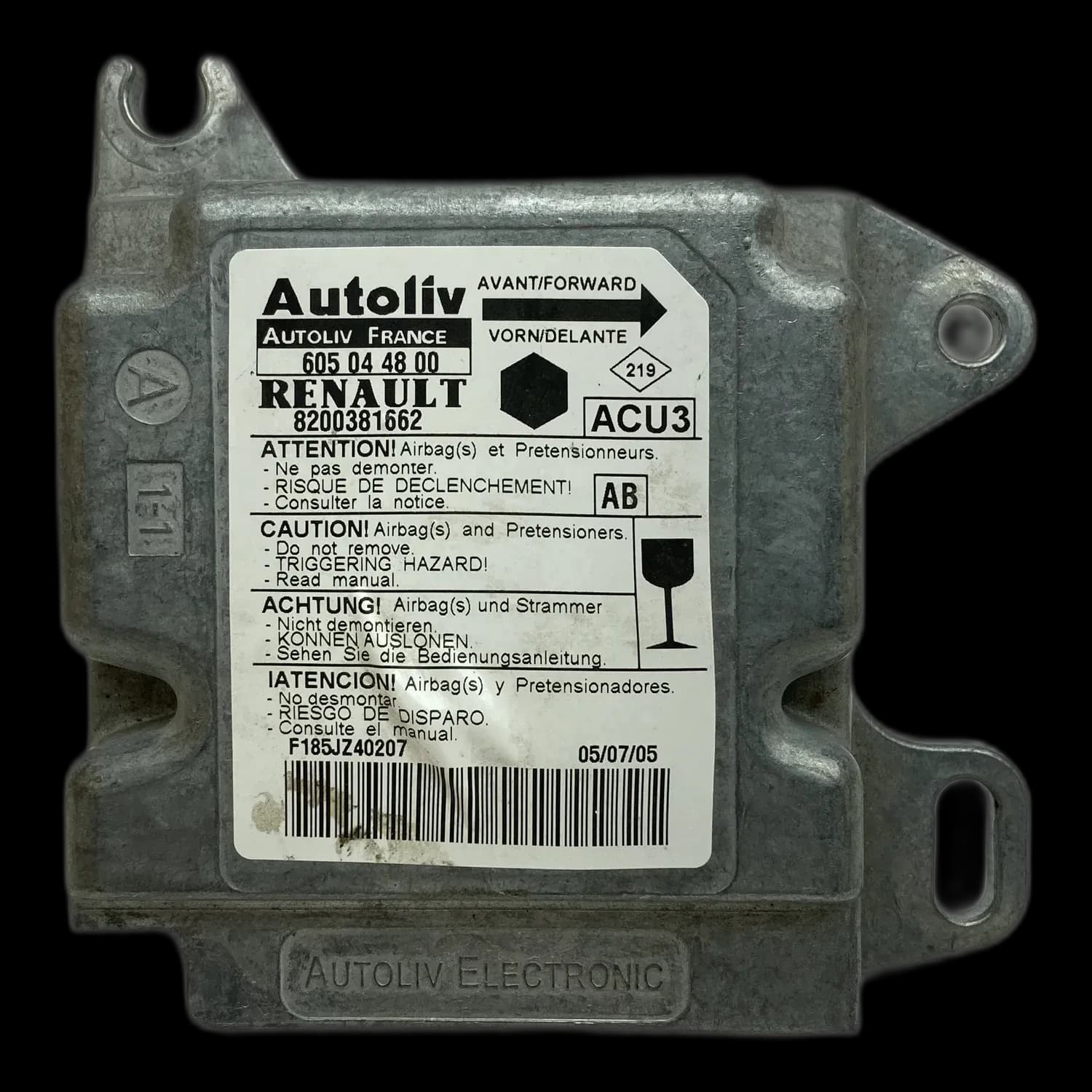 Renault Kangoo I Riparazione centralina airbag
