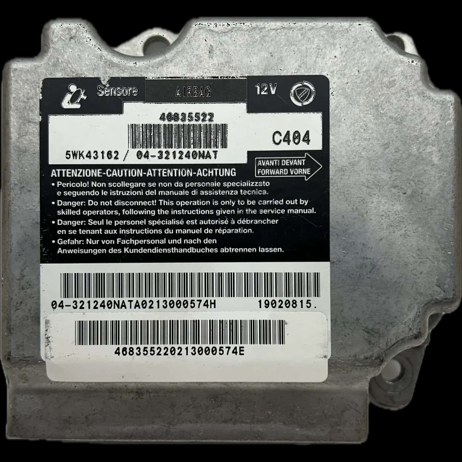 Fiat Stilo 192 Riparazione centralina airbag