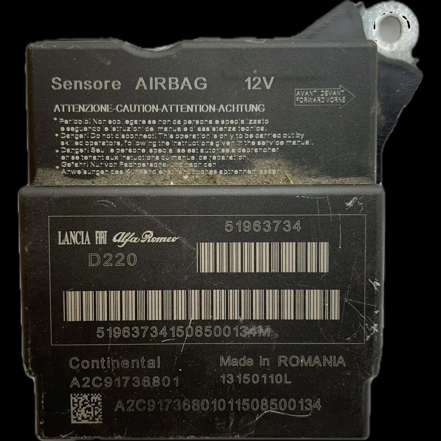 Fiat 500L 199 Riparazione centralina airbag