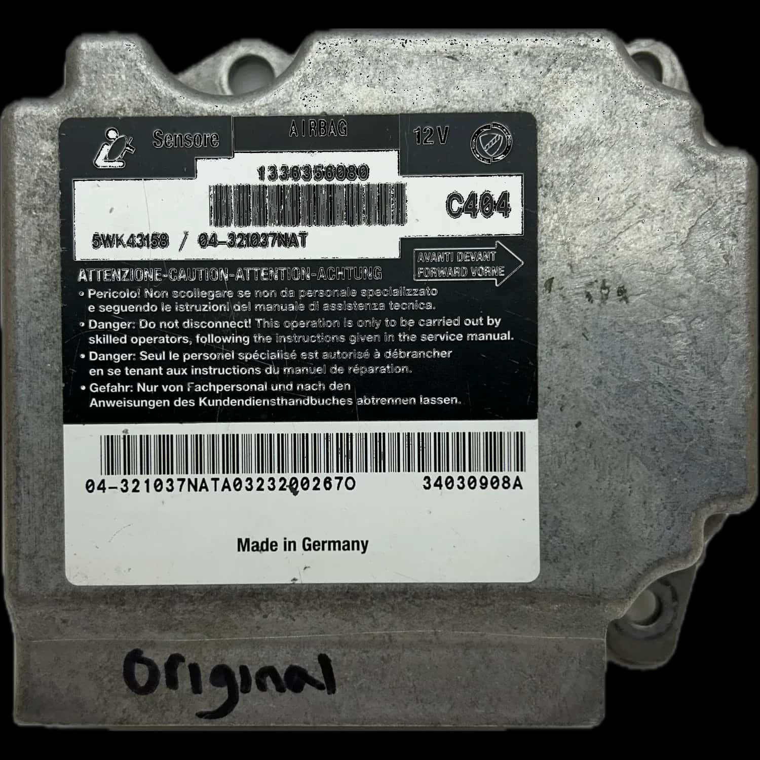 Riparazione centralina airbag Fiat Ducato 244