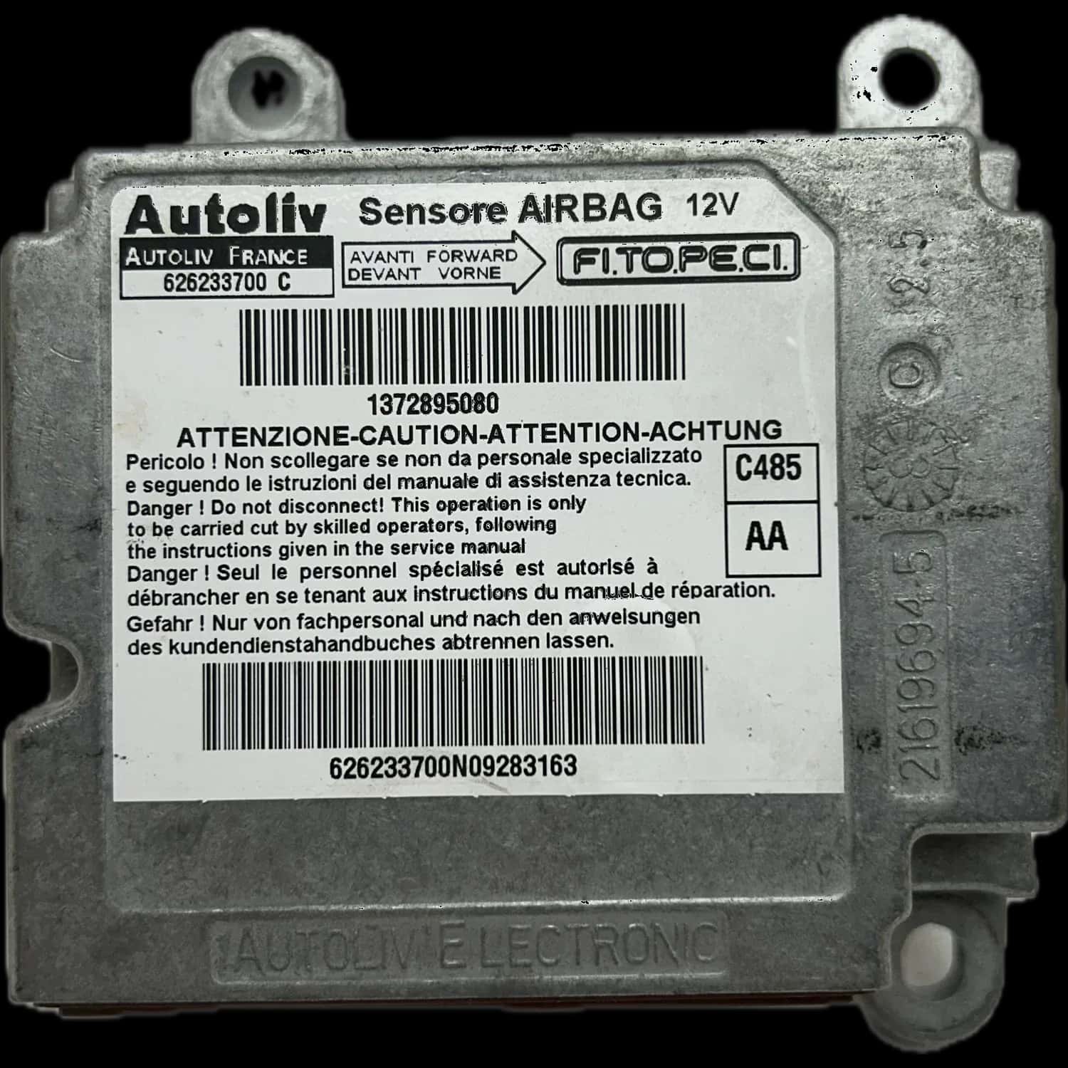 Riparazione centralina airbag Fiat Fiorino 225