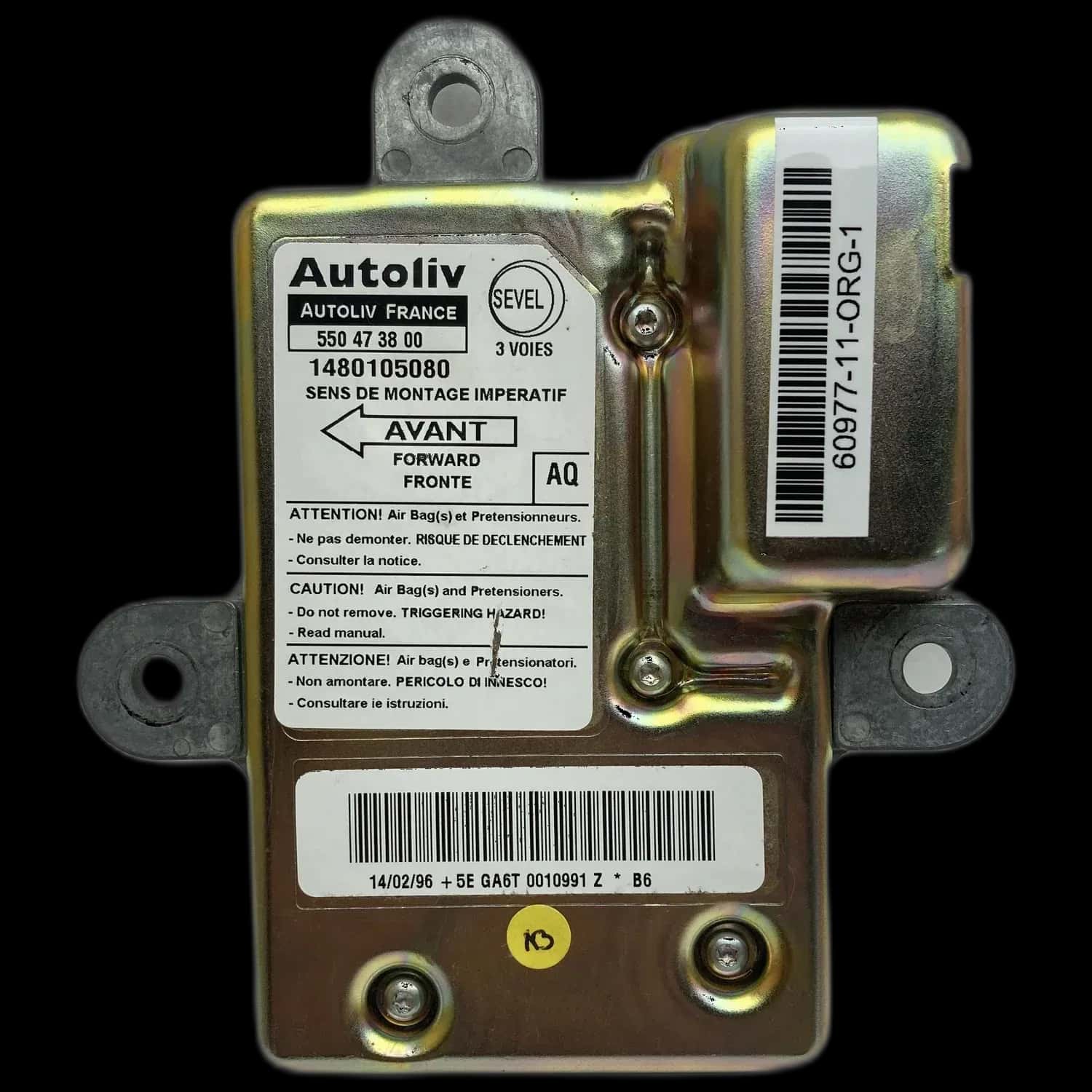 Fiat Scudo 220 Riparazione centralina airbag