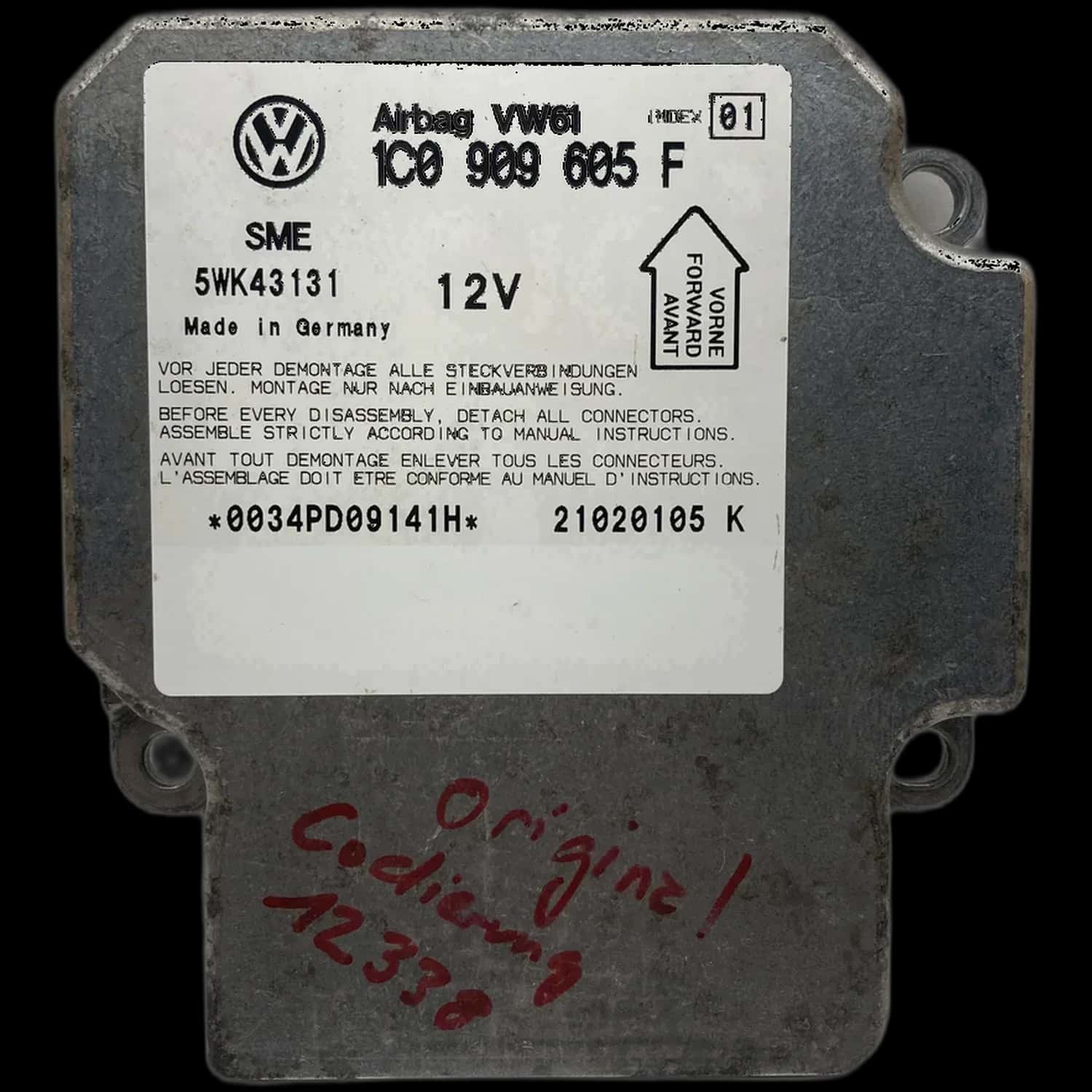 Skoda Superb Mk1 Riparazione centralina airbag