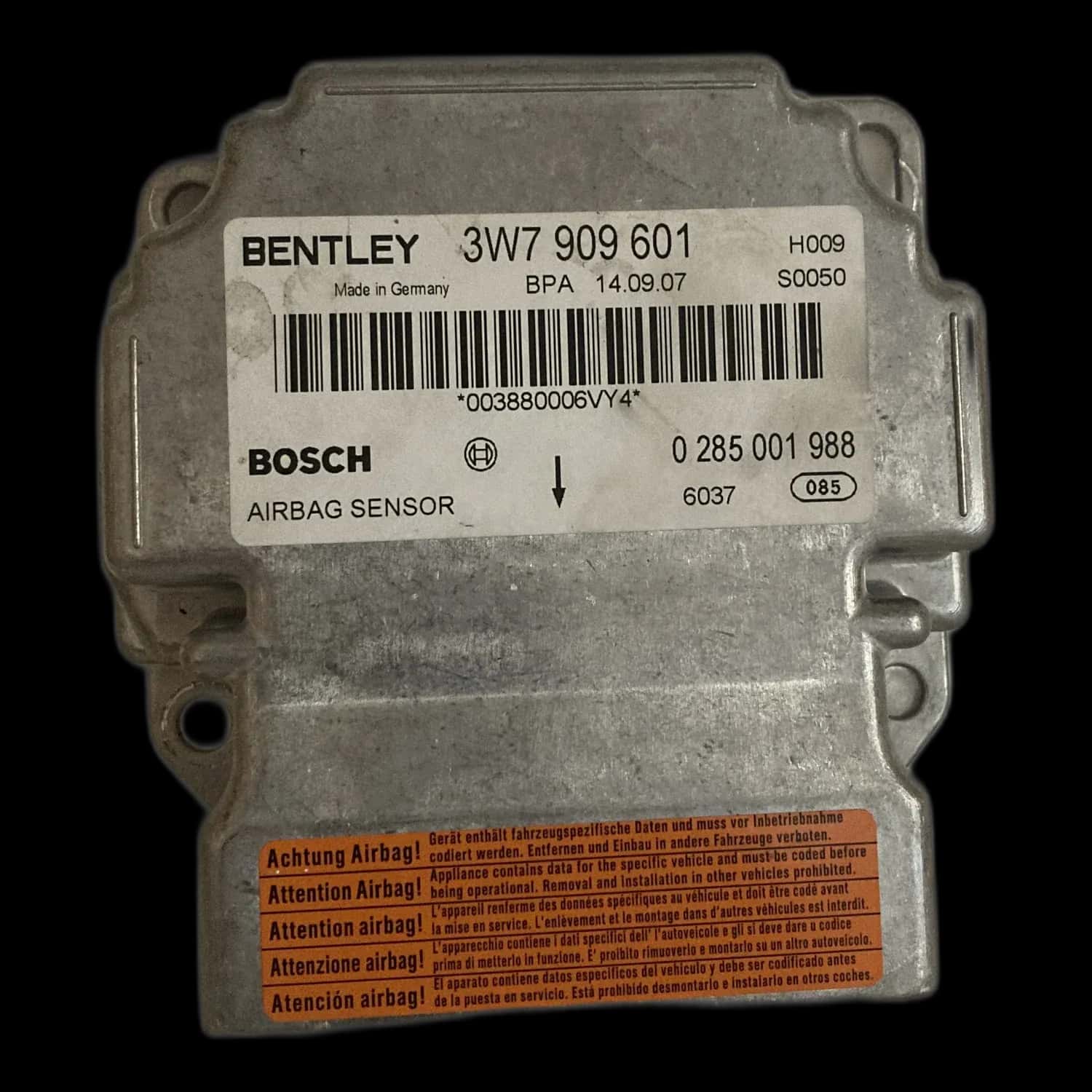 Bentley Continental GT Mk2 Riparazione centralina airbag