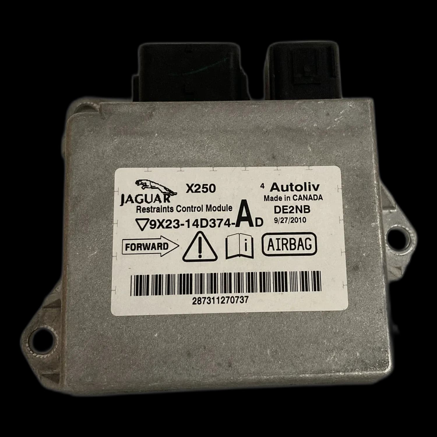 Centralina airbag 9X23-14D374-AD, Etichetta