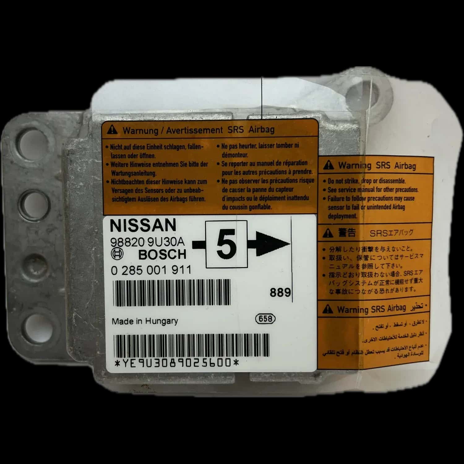 Nissan Note E11 Riparazione centralina airbag