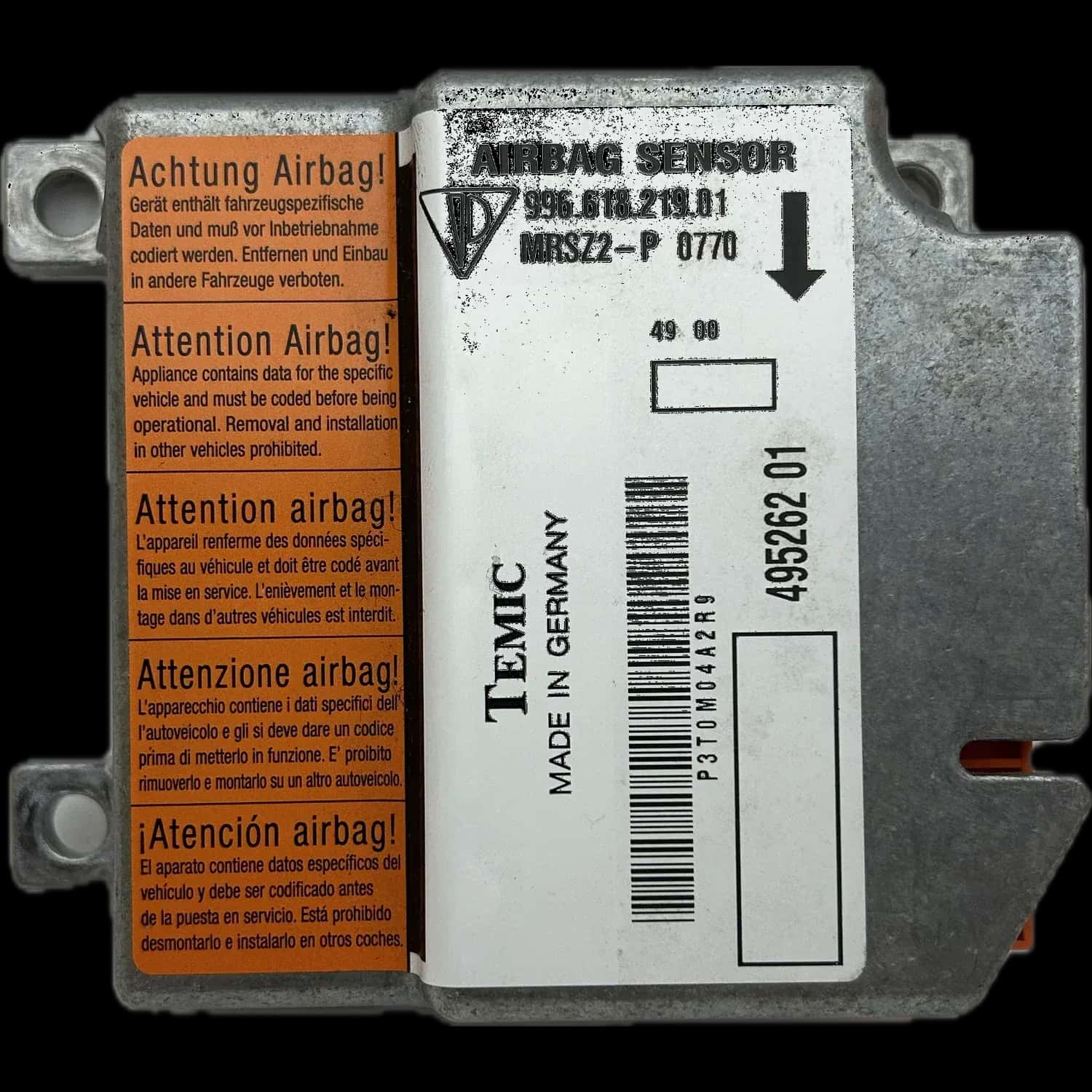 Riparazione centralina airbag Porsche Boxster 986