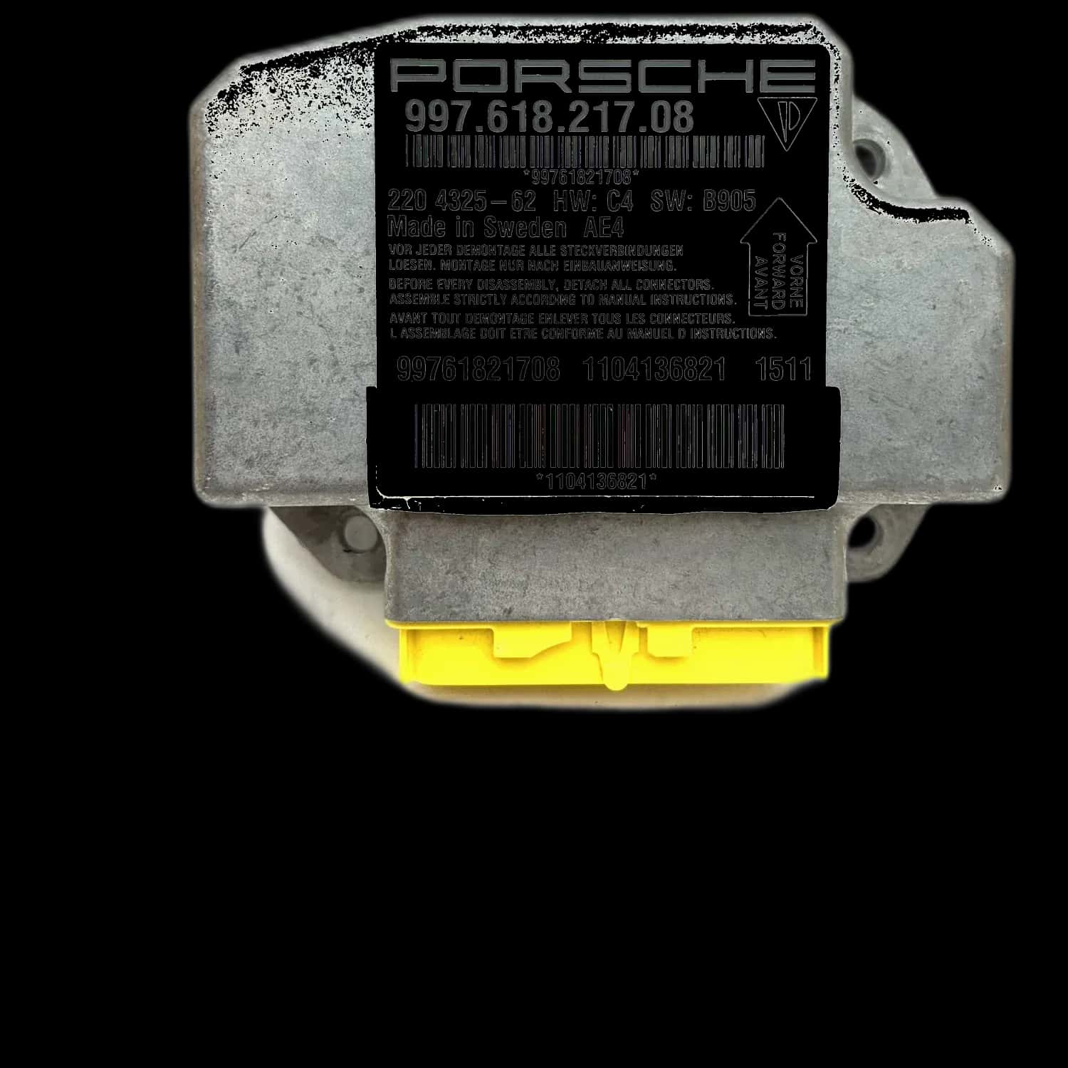 Porsche Boxster 987 Riparazione centralina airbag