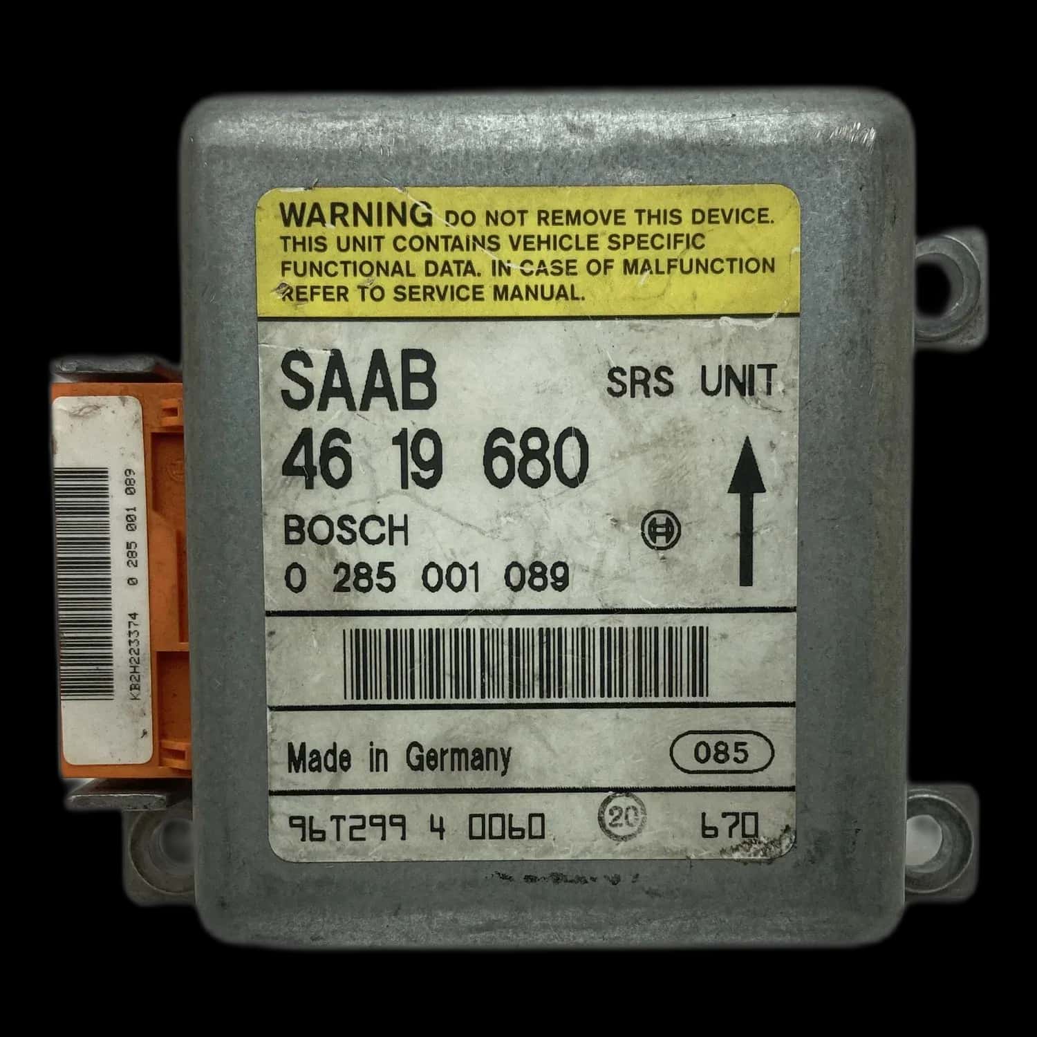 Riparazione centralina airbag Saab 900 NG