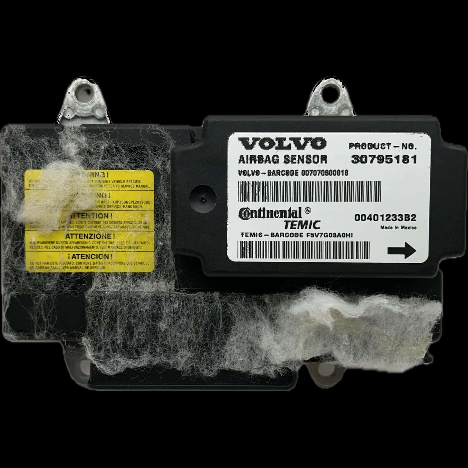 Volvo C70 Serie 2 Riparazione centralina airbag