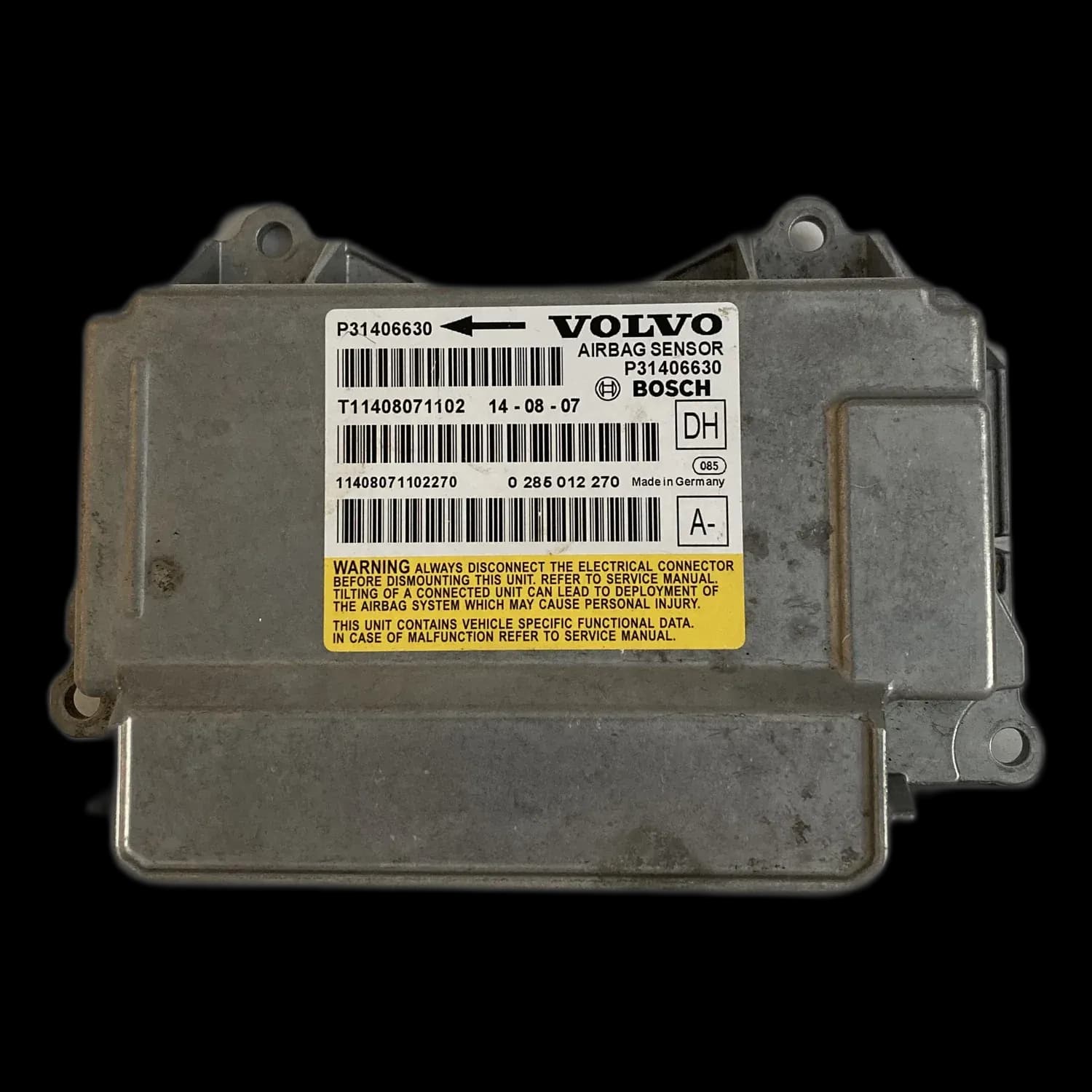Volvo V70 Serie 2 Riparazione centralina airbag