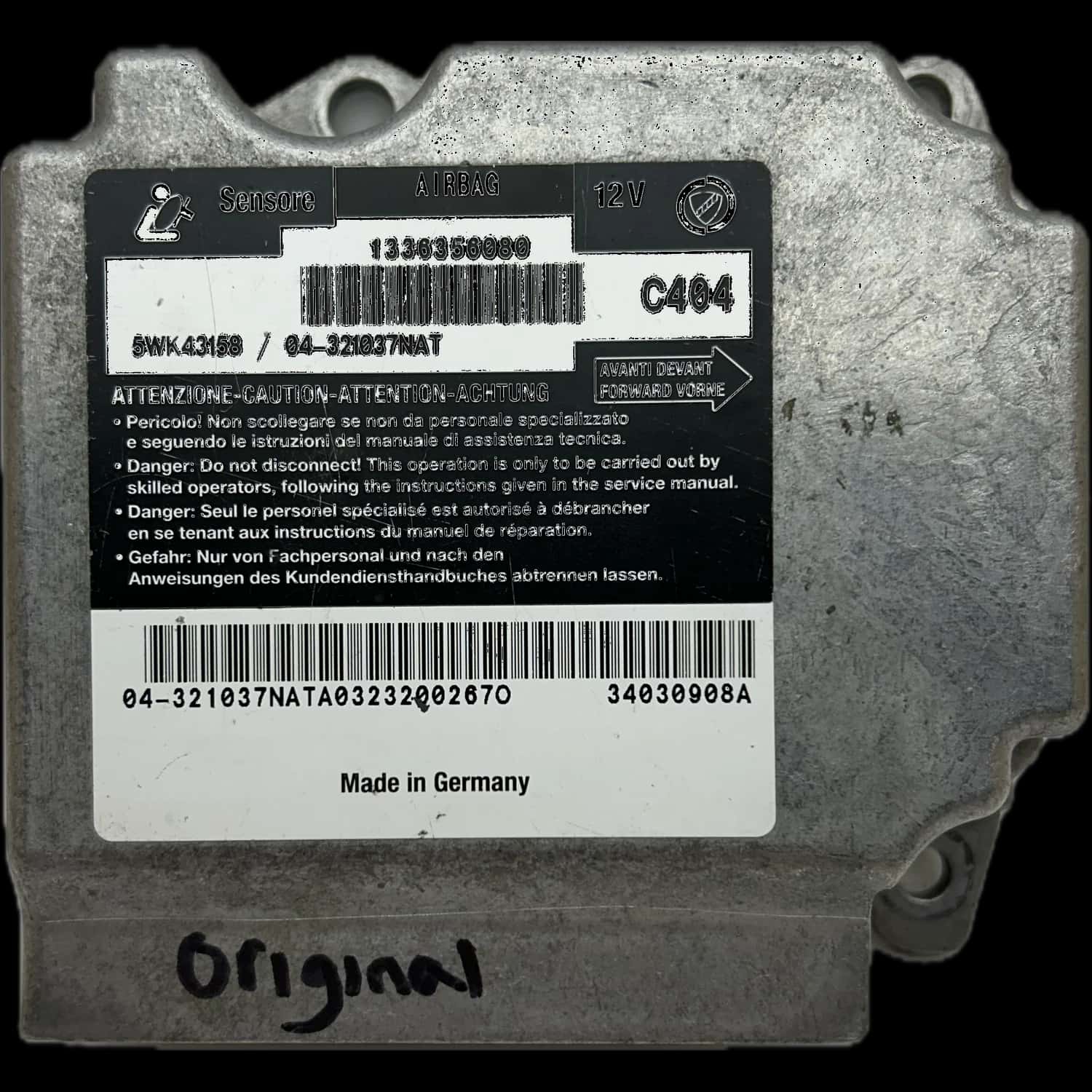 Riparazione centralina airbag Fiat Ducato 244