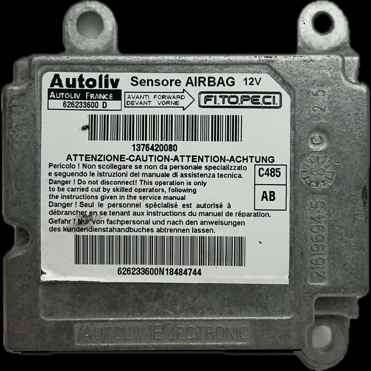 Riparazione centralina airbag Fiat Fiorino 225