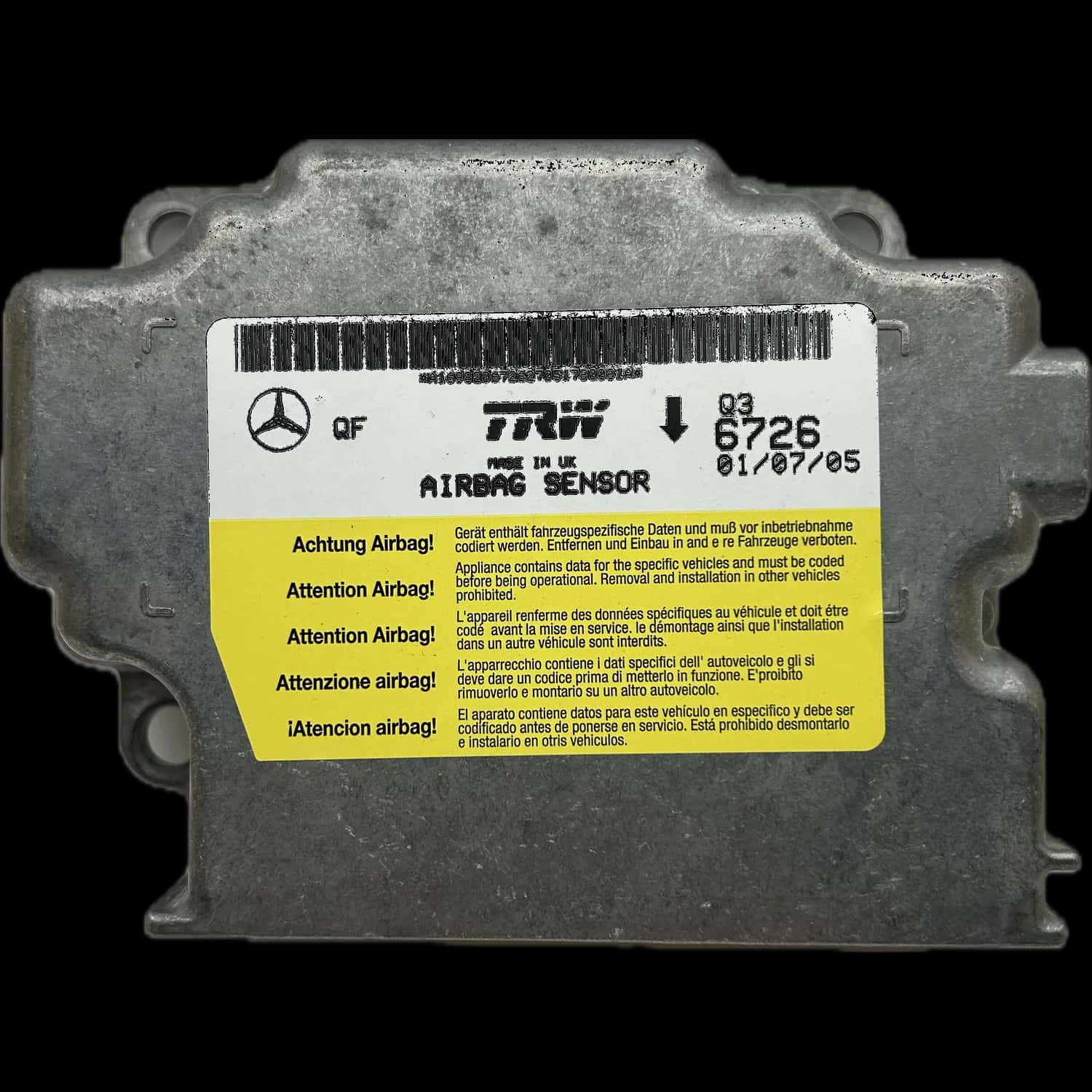 Mercedes-Benz Classe B W245 Riparazione centralina airbag