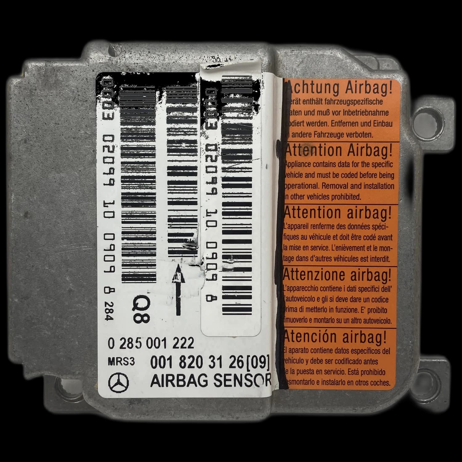 Centralina airbag 0018203126(09), Etichetta