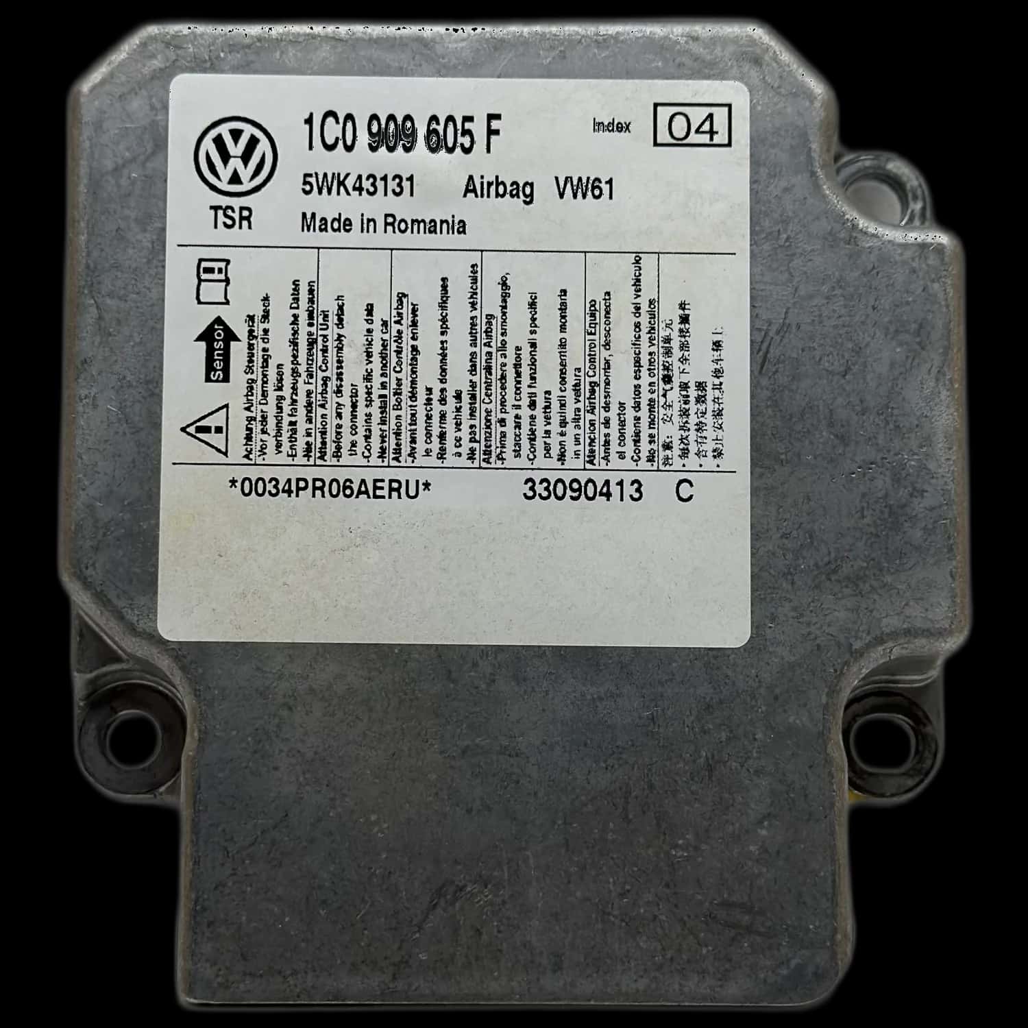 Volkswagen Multivan T5 Riparazione centralina airbag
