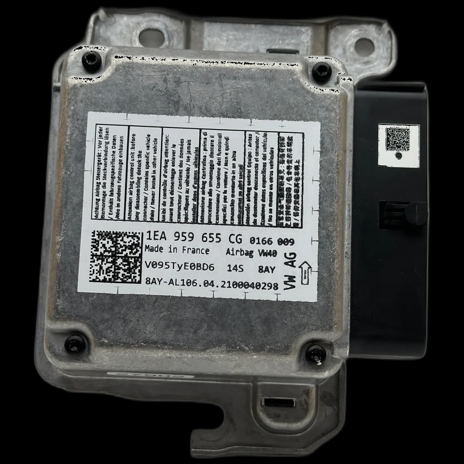 Centralina airbag 1EA959655CG, Etichetta