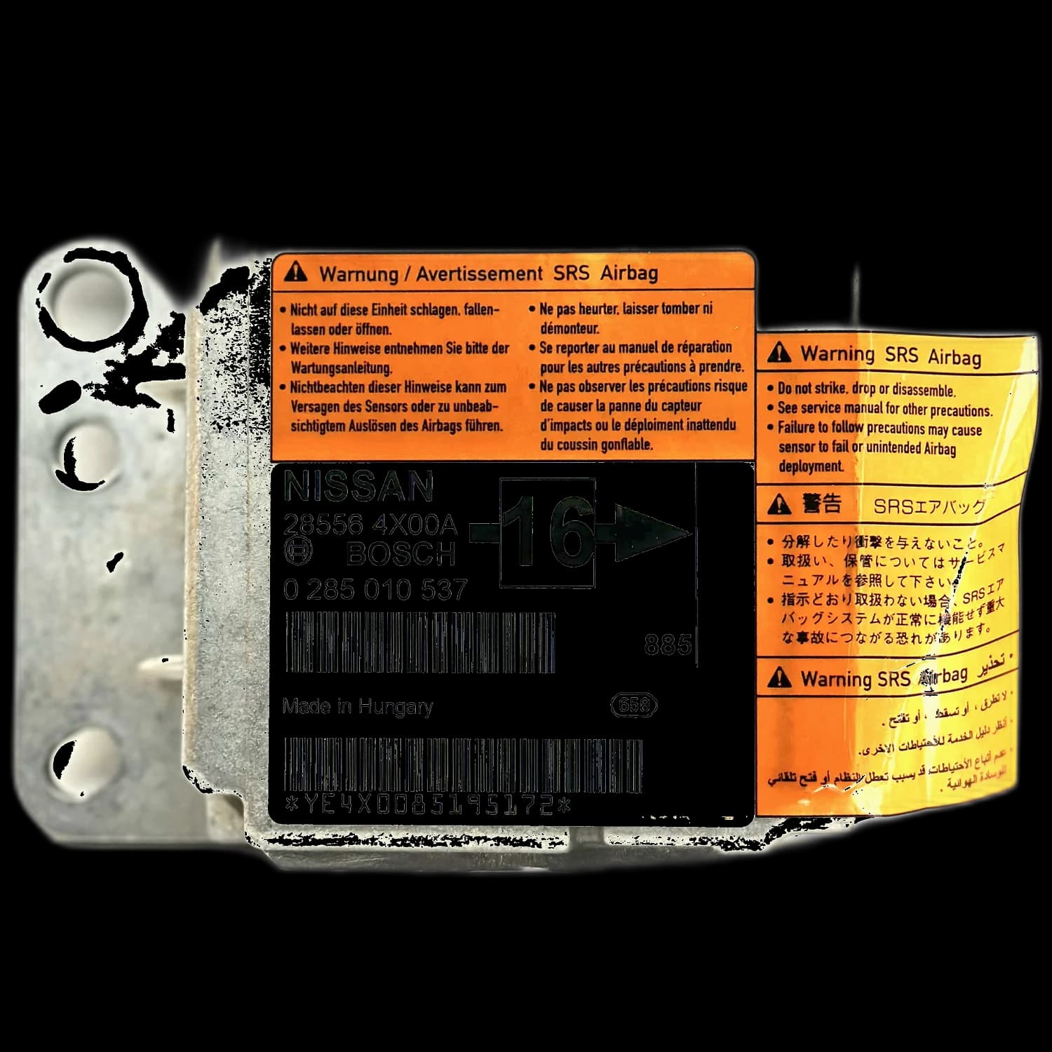 Centralina airbag 28556 4X00A, Etichetta