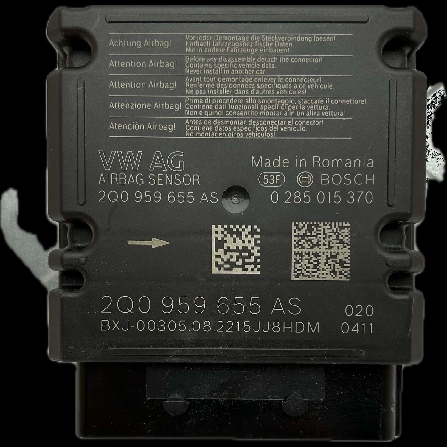 Audi A1 GB Centralina airbag Riparazione