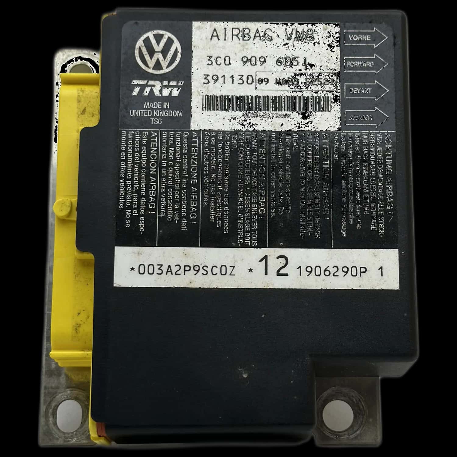 Volkswagen Passat B6 3C Riparazione centralina airbag
