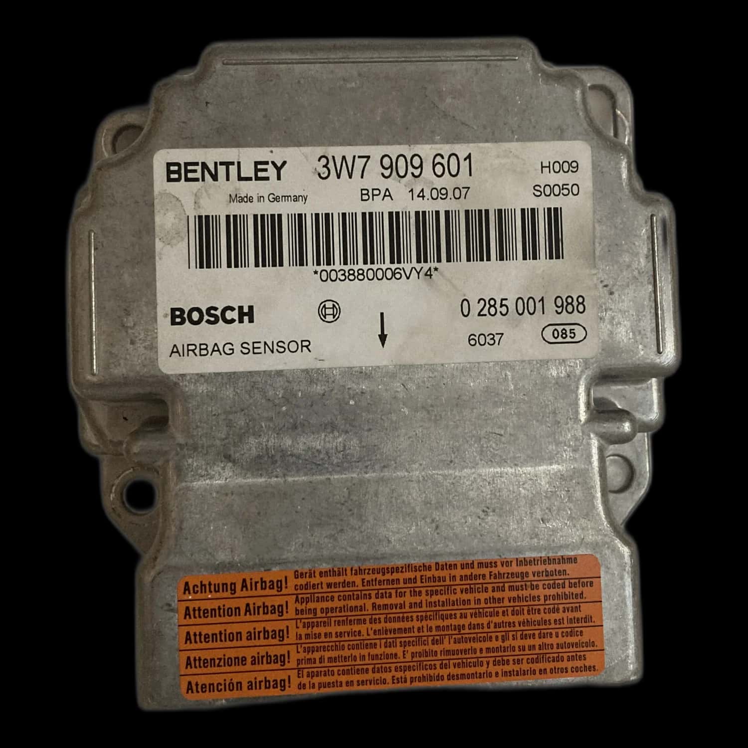 Bentley Continental GTC 2ª generazione Riparazione centralina airbag