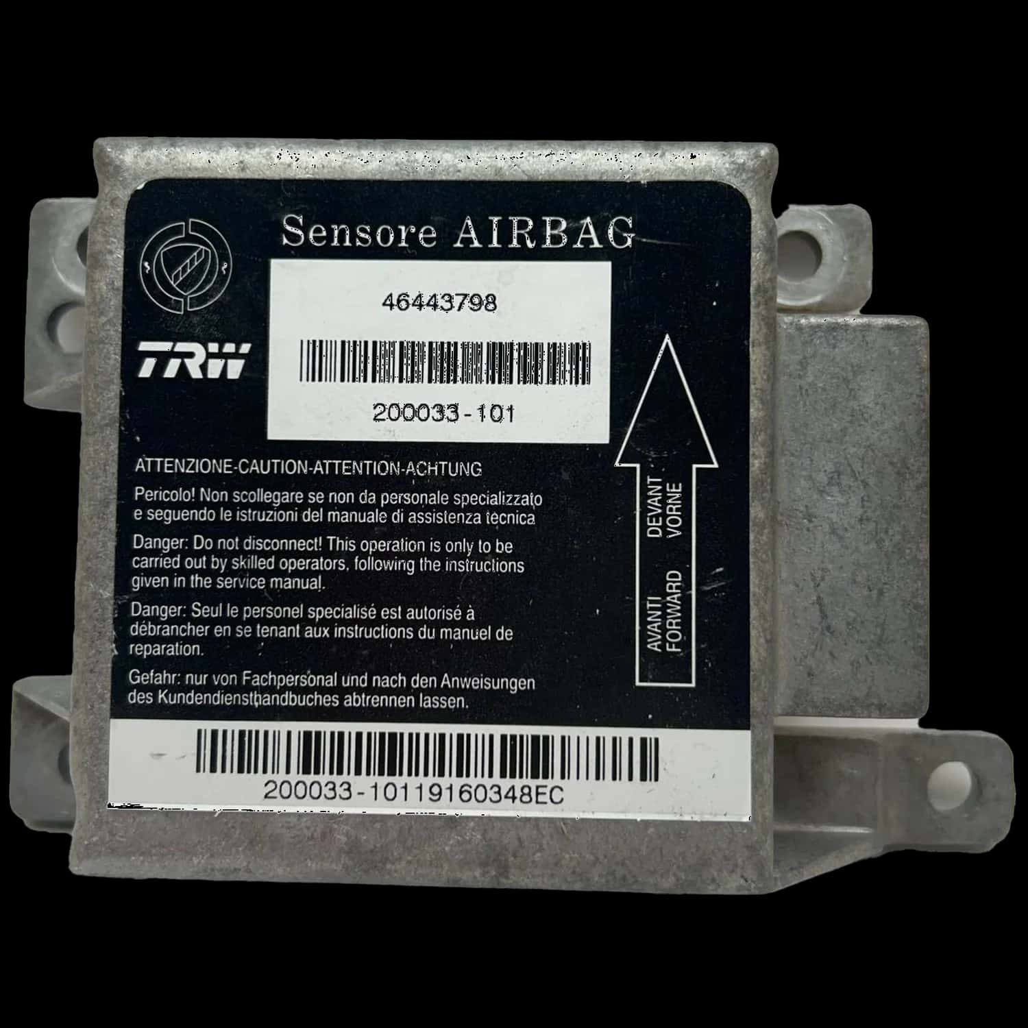 Fiat Barchetta 183 Centralina airbag Riparazione