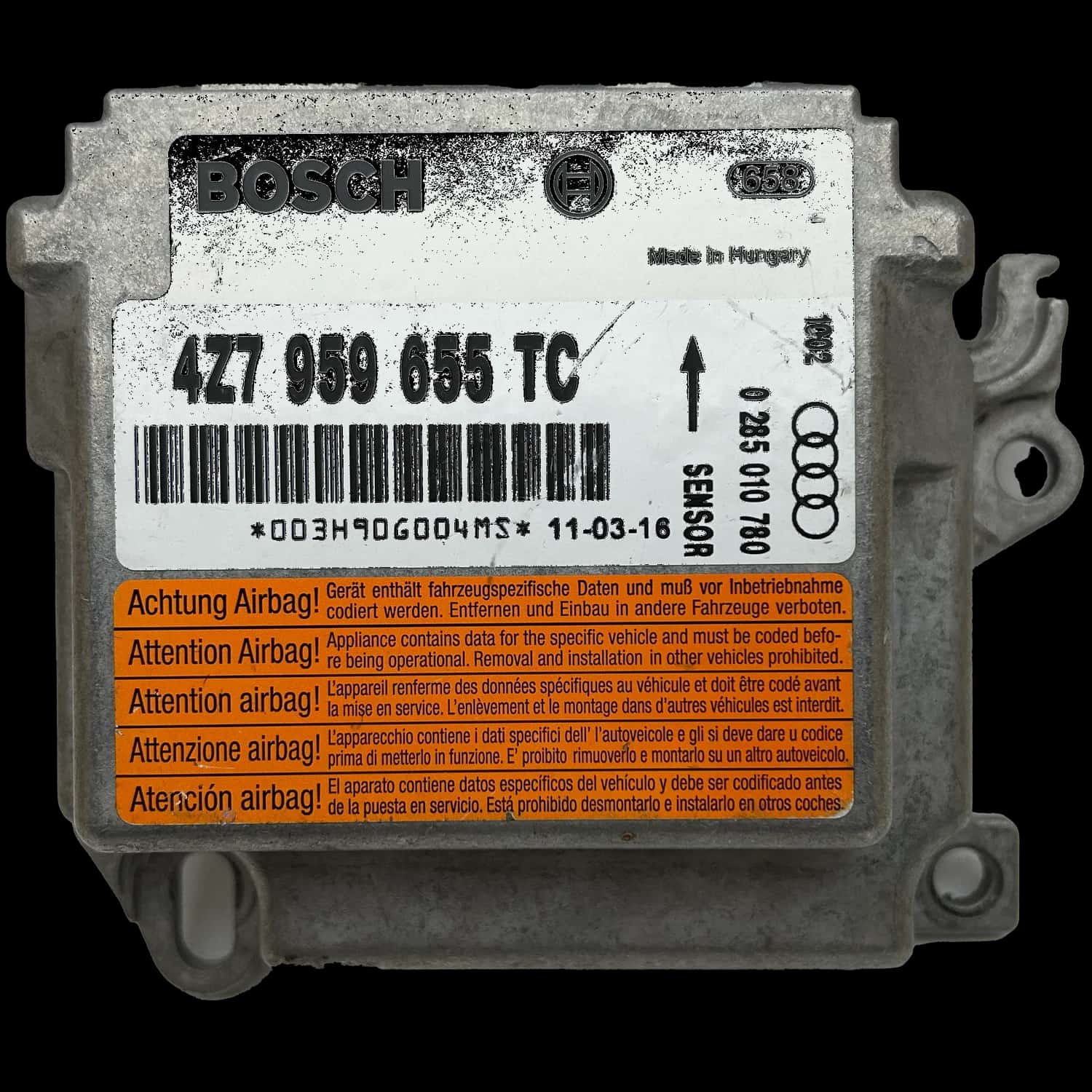Audi A6 4Z Allroad Riparazione centralina airbag