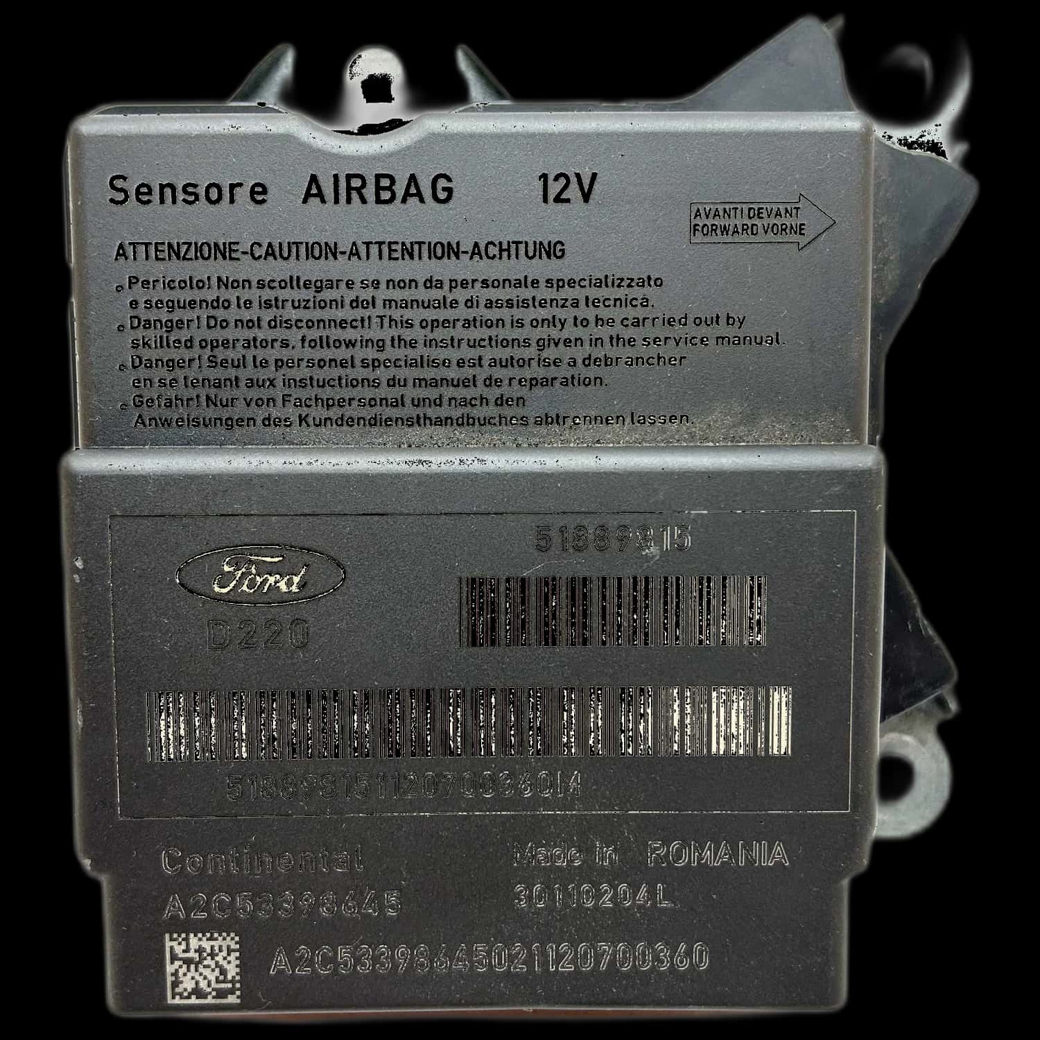Ford Ka 2 KA2 RU8 Riparazione centralina airbag