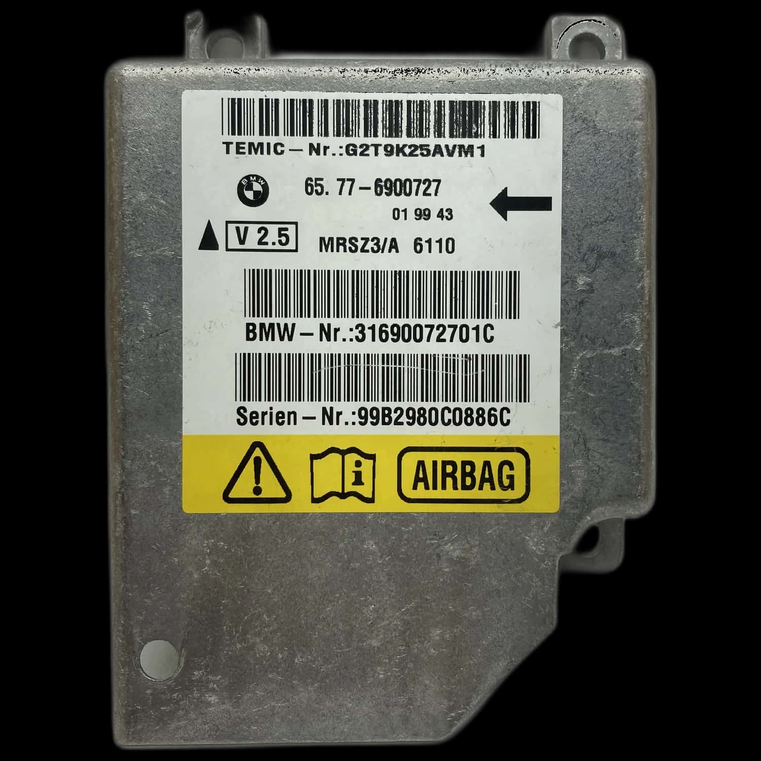 BMW X5 E53 Riparazione centralina airbag