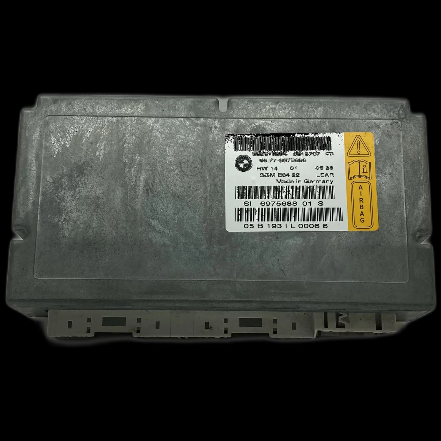 Centralina airbag 65.77-6975688, Etichetta