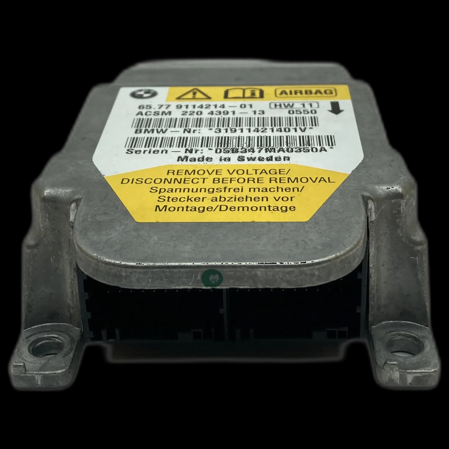 Centralina airbag 65 77 911 4214-01, Connettore