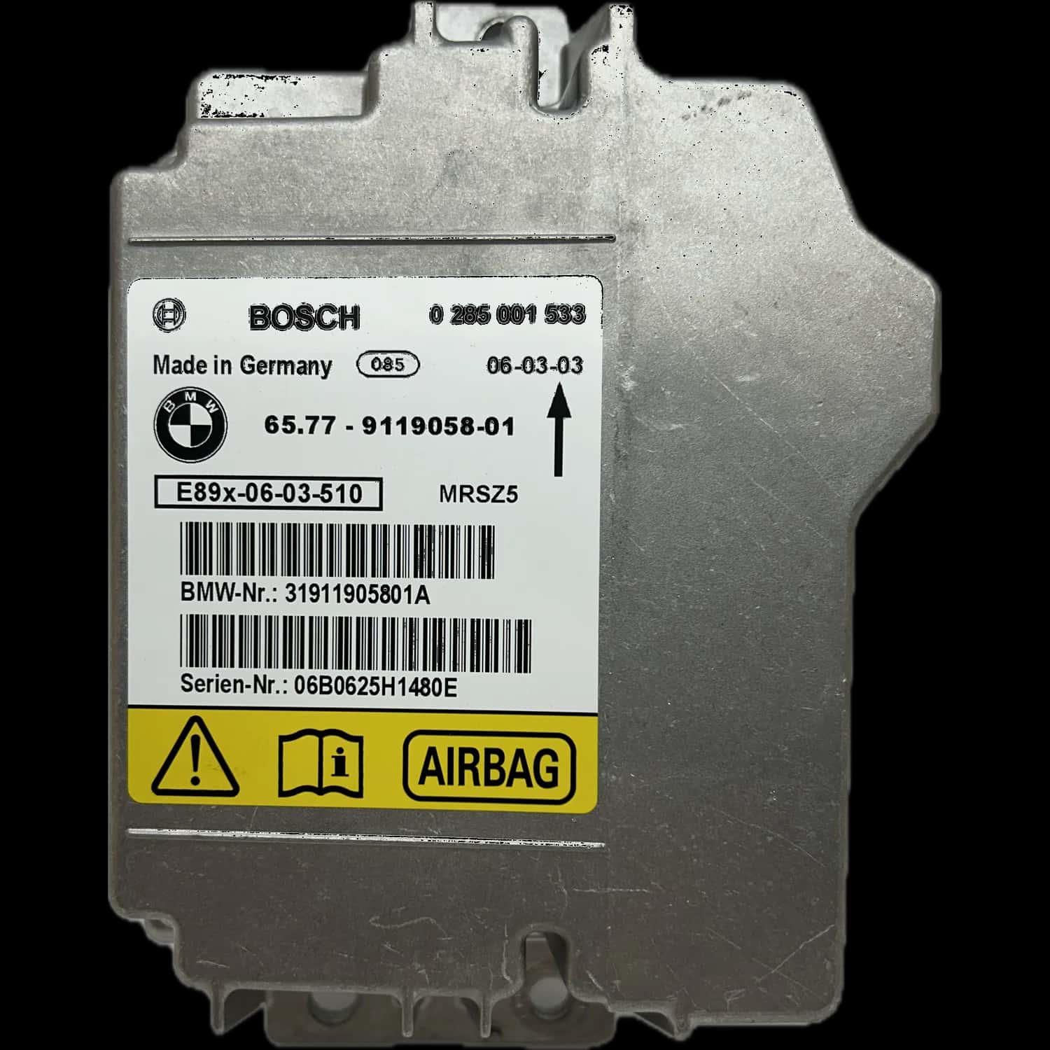 BMW Serie 1 E87 5 porte - Riparazione centralina airbag