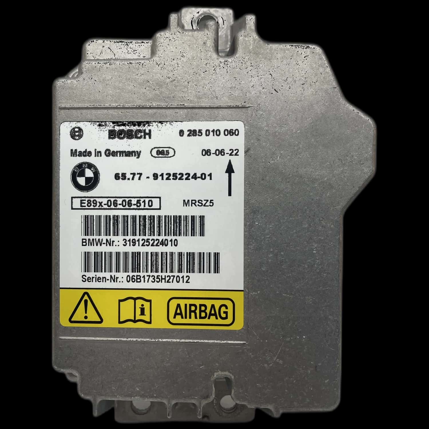 BMW M3 E90 Berlina Riparazione centralina airbag